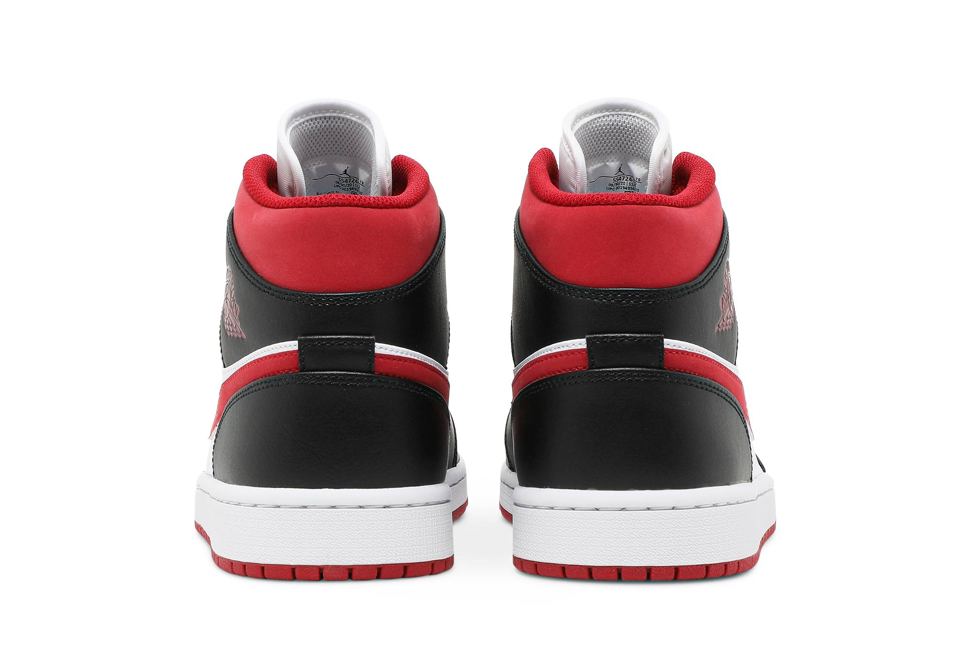 Air Jordan 1 Mid ‘Black Gym Red’ 554724-122