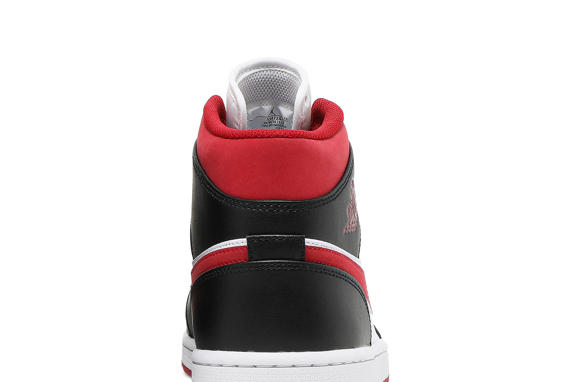Air Jordan 1 Mid ‘Black Gym Red’ 554724-122