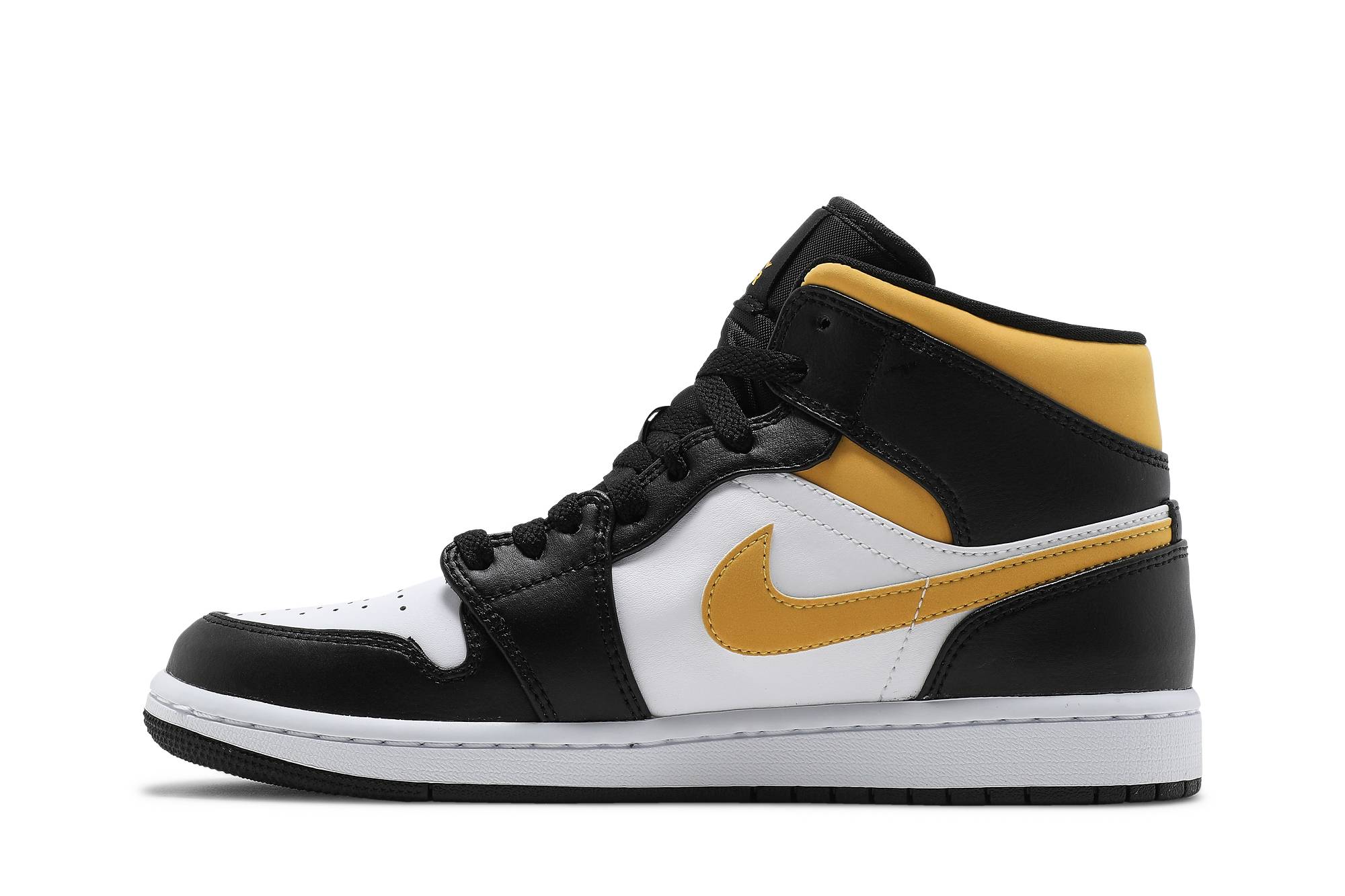 Air Jordan 1 Mid Black University Gold 554724-177 Nicesnk