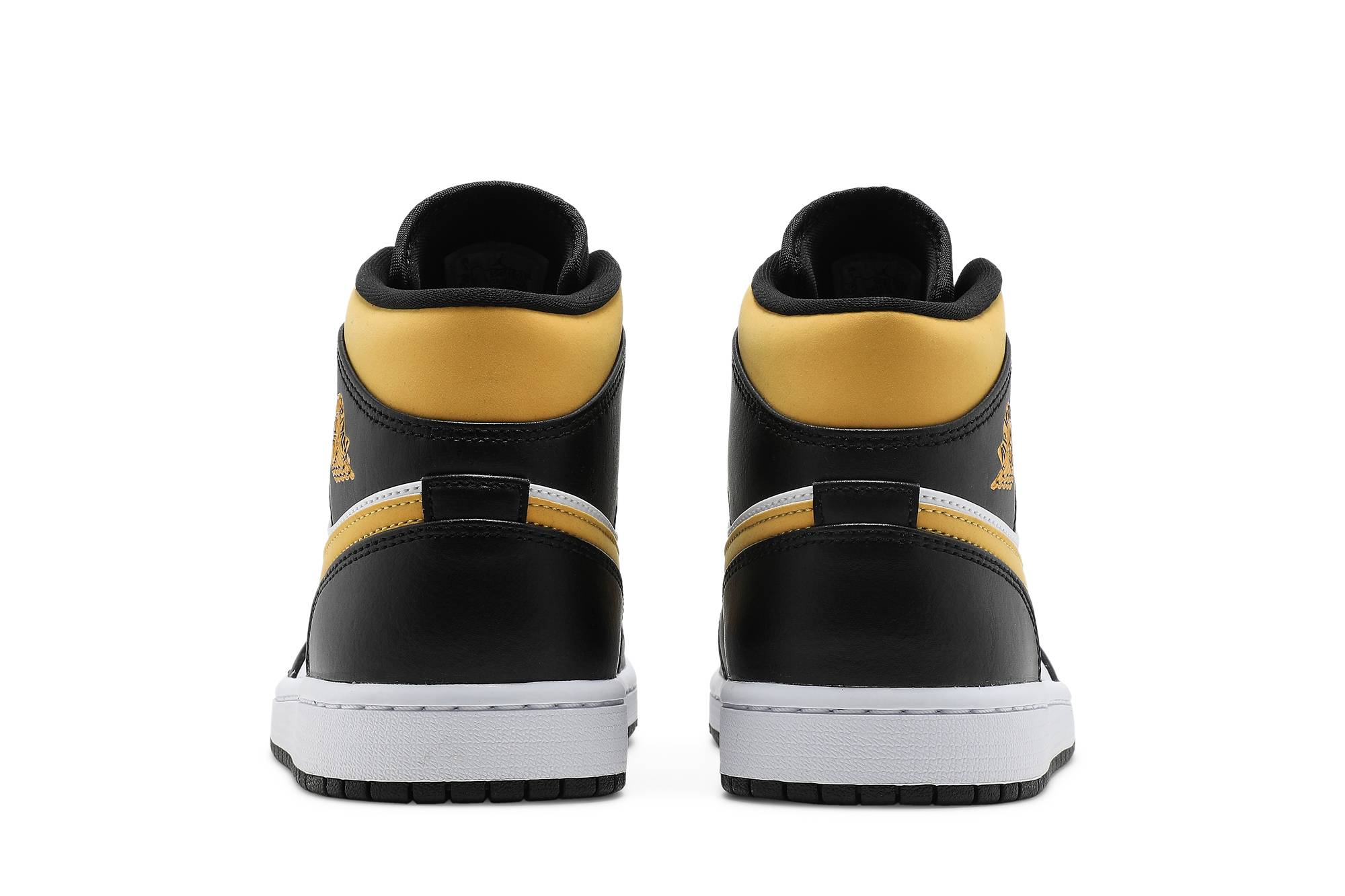 Air Jordan 1 Mid Black University Gold 554724-177 Nicesnk