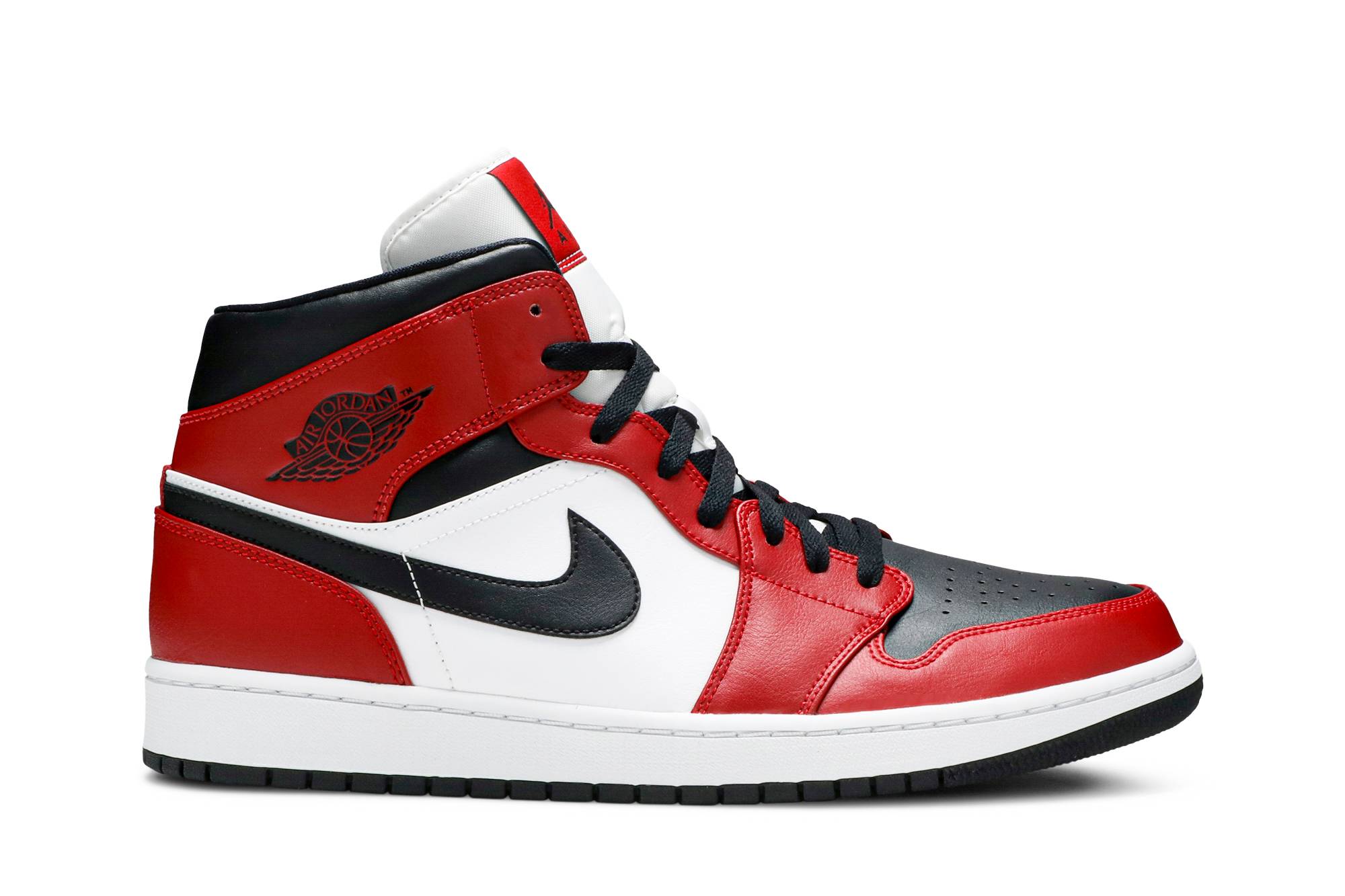 Air Jordan 1 Mid Chicago Black Toe 554724-069 Nicesnk