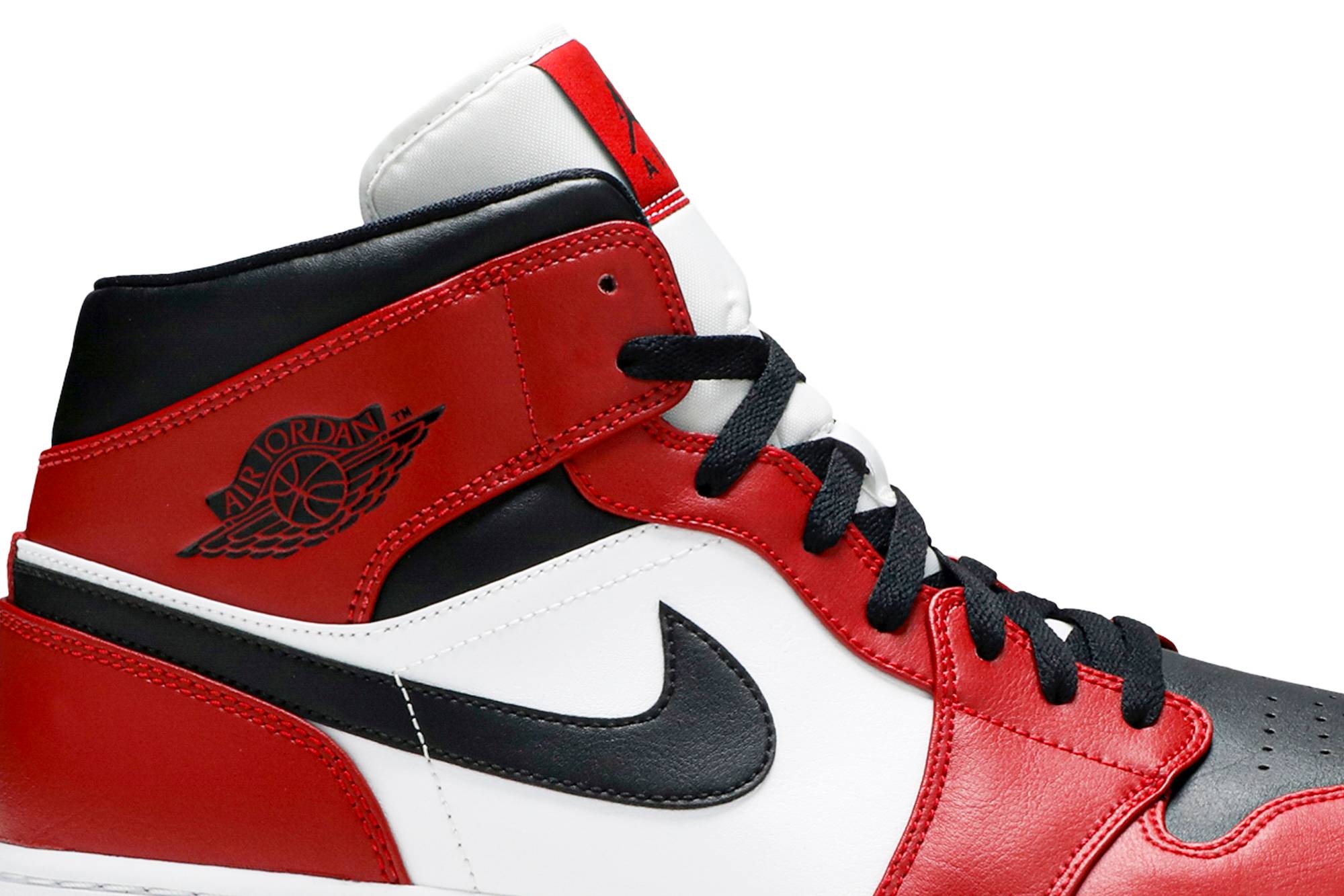 Air Jordan 1 Mid Chicago Black Toe 554724-069 Nicesnk
