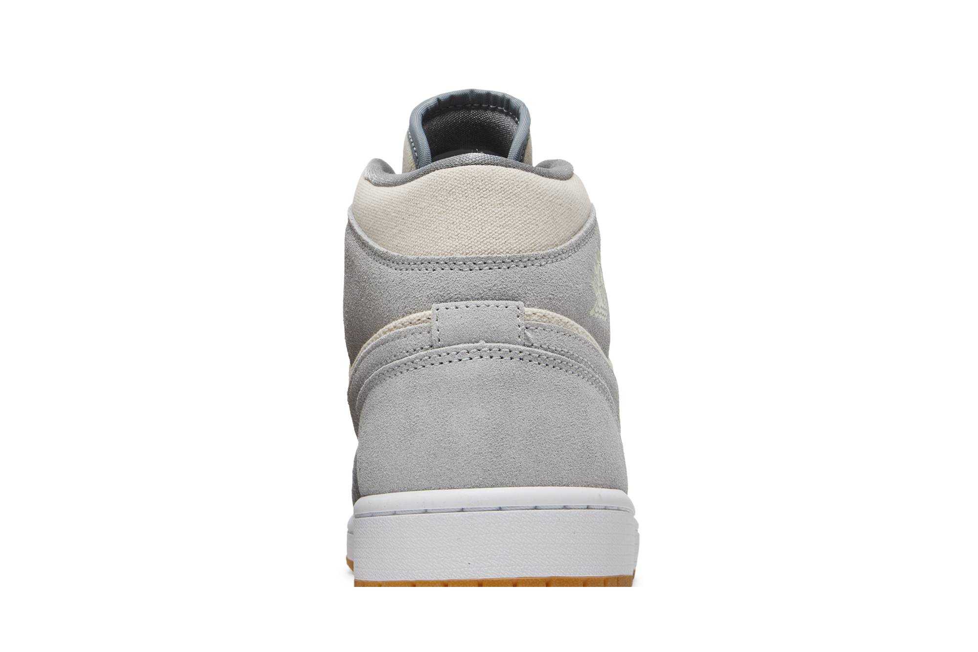 Air Jordan 1 Mid Coconut Milk Particle Grey DN4281-100 Nicesnk