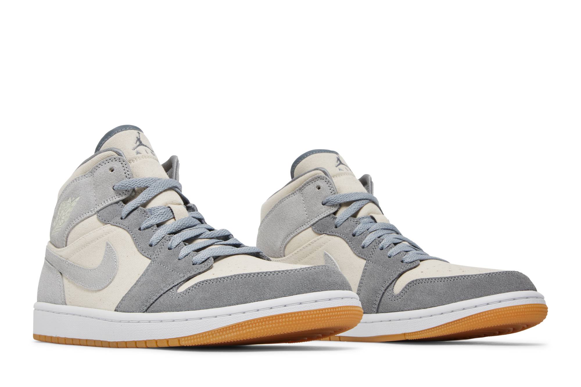 Air Jordan 1 Mid Coconut Milk Particle Grey DN4281-100 Nicesnk