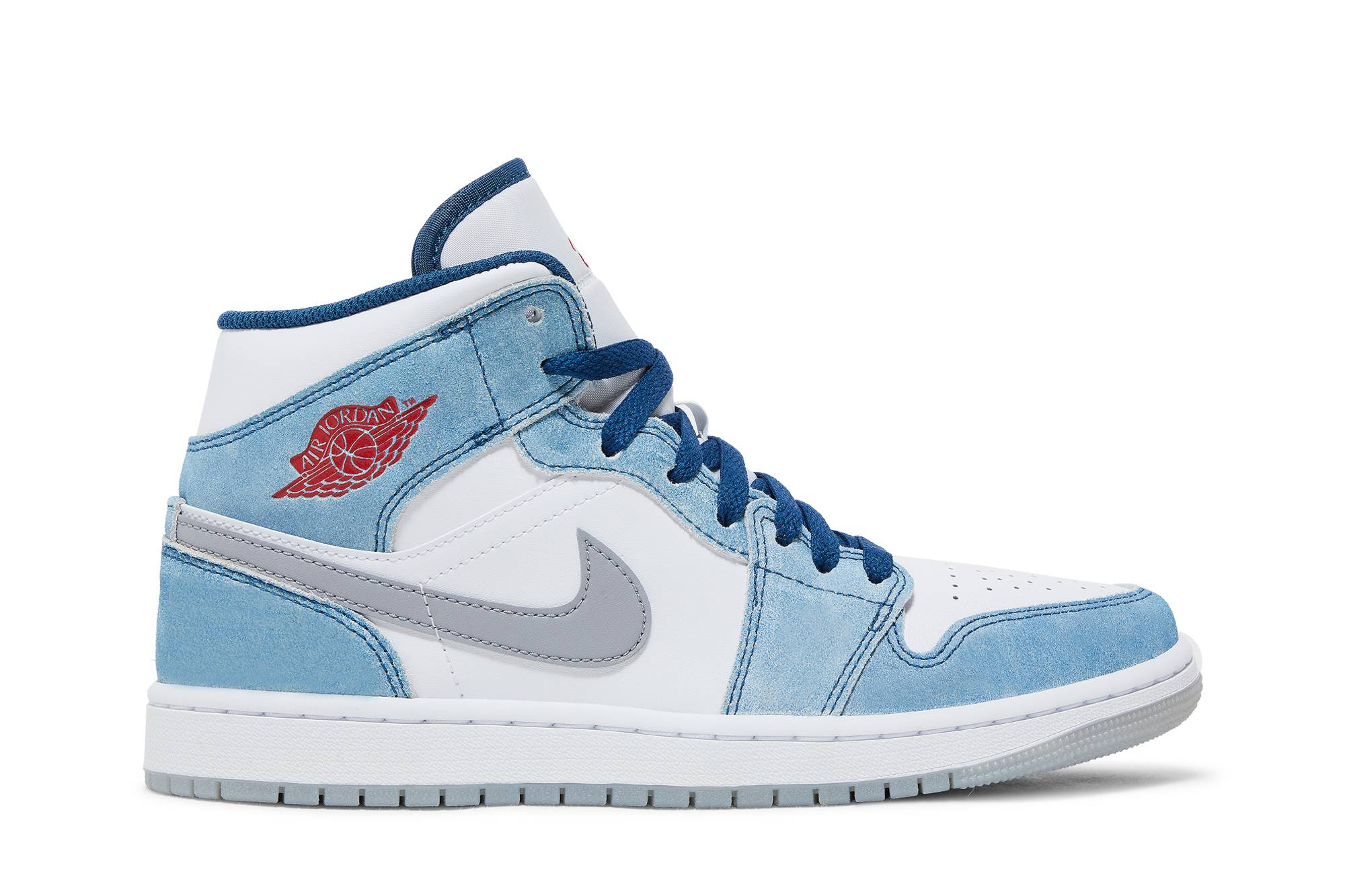 Air Jordan 1 Mid ‘French Blue Fire Red’ DN3706-401