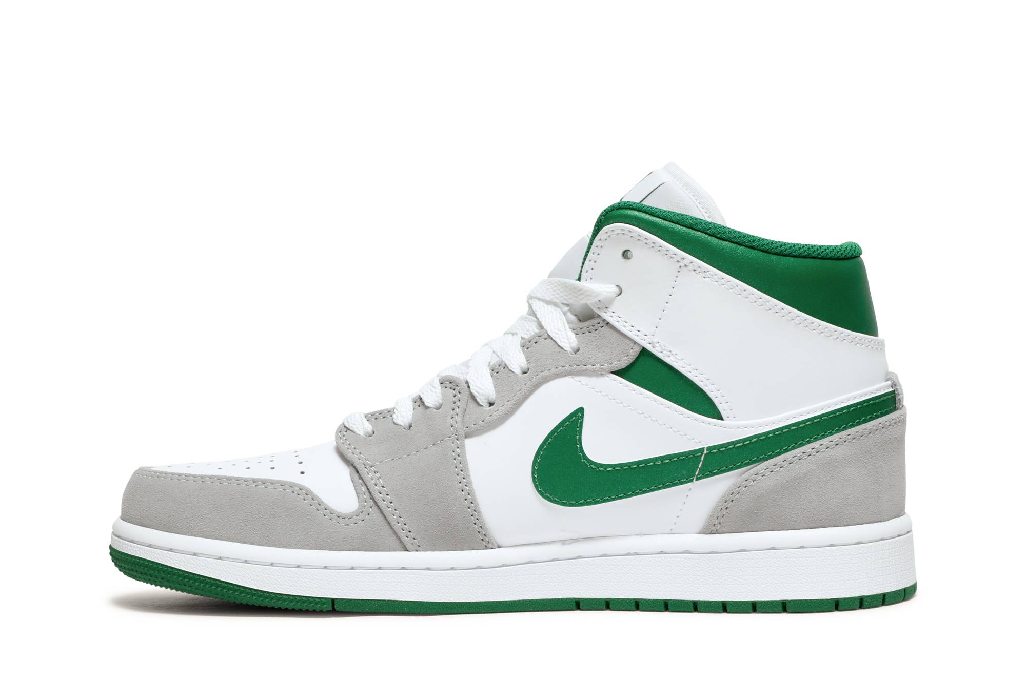 Air Jordan 1 Mid Grey Pine Green DC7294-103 Nicesnk
