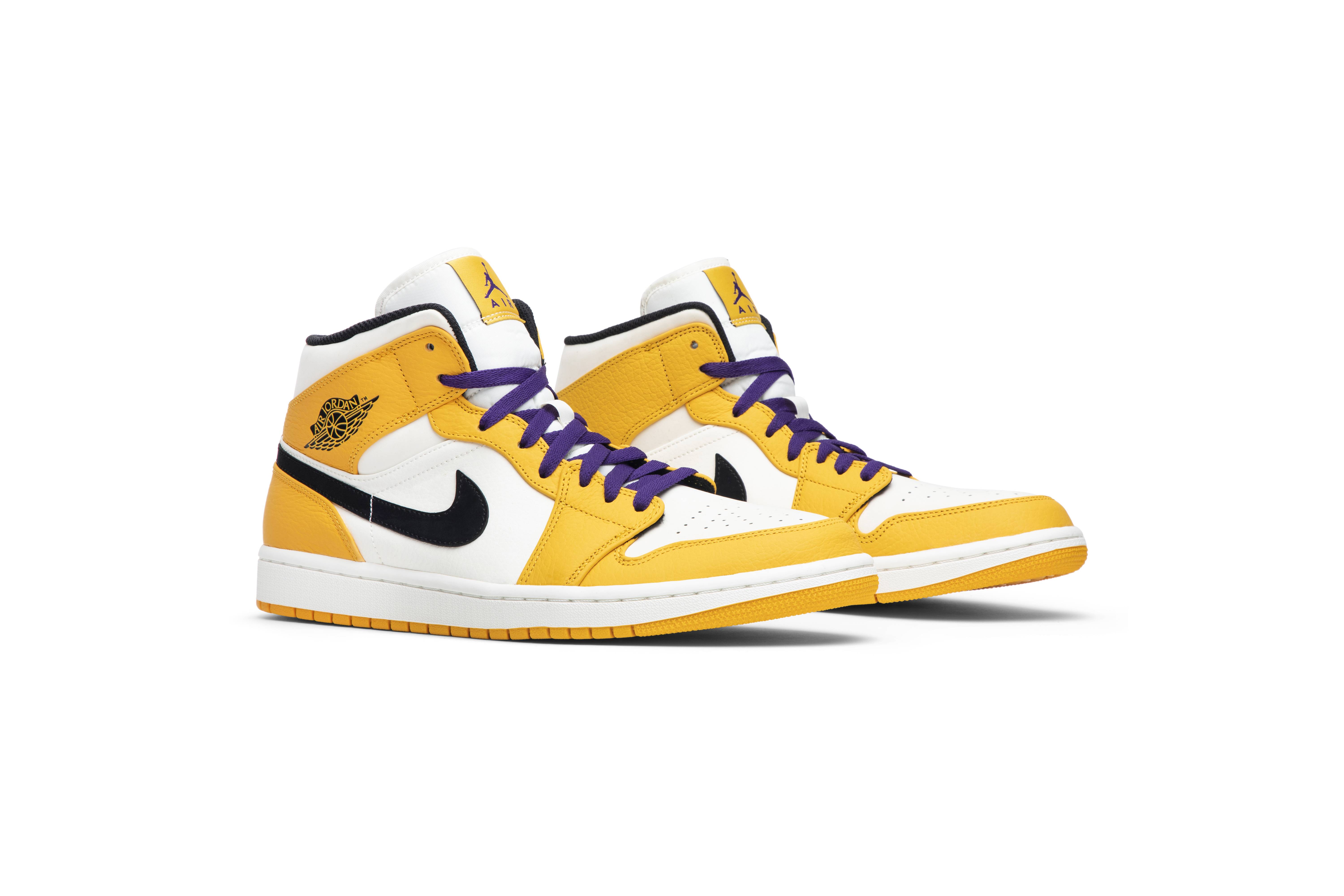 Air Jordan 1 Mid Lakers 852542-700 Nicesnk