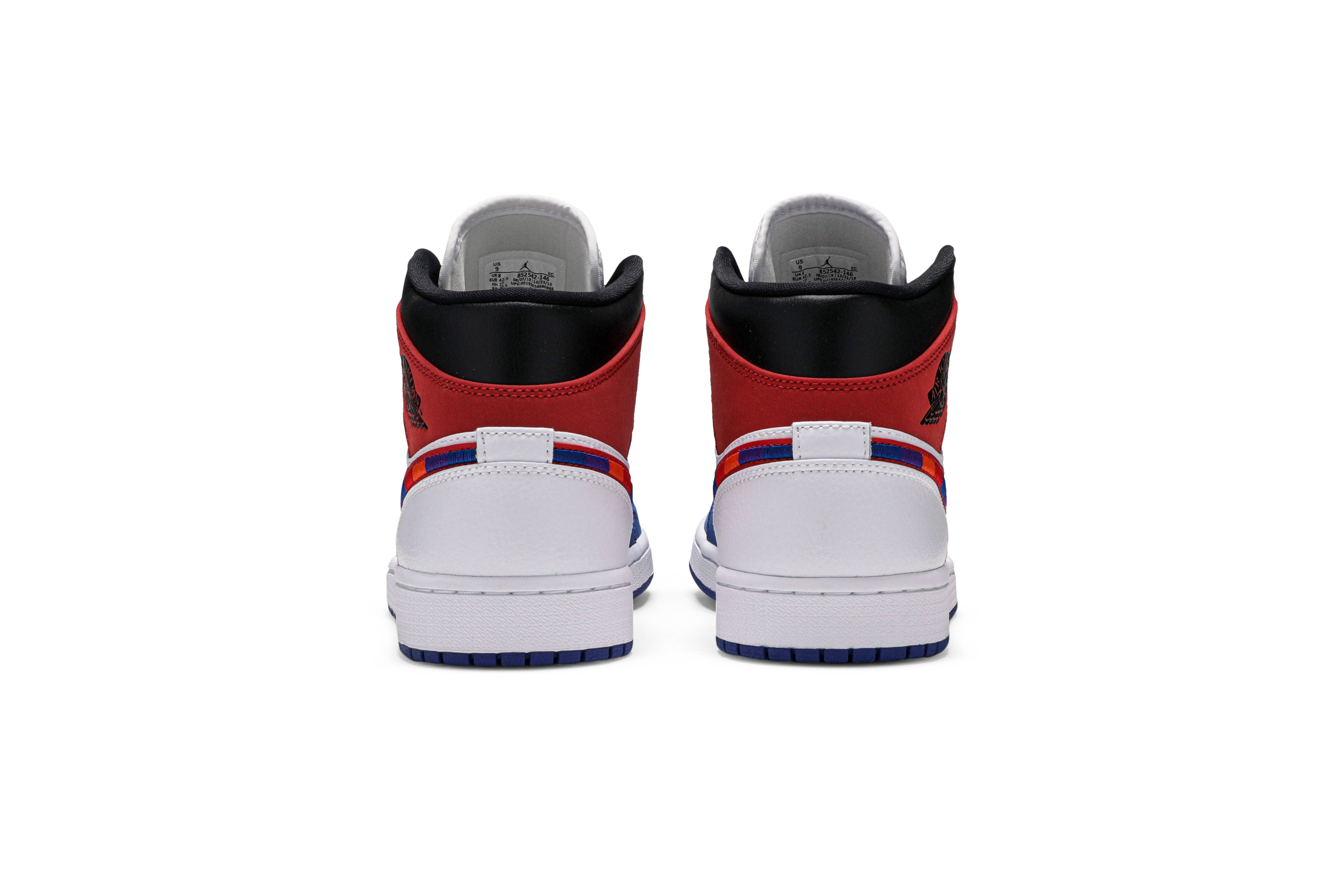 Air Jordan 1 Mid ‘Multicolored Swoosh’ 852542-146
