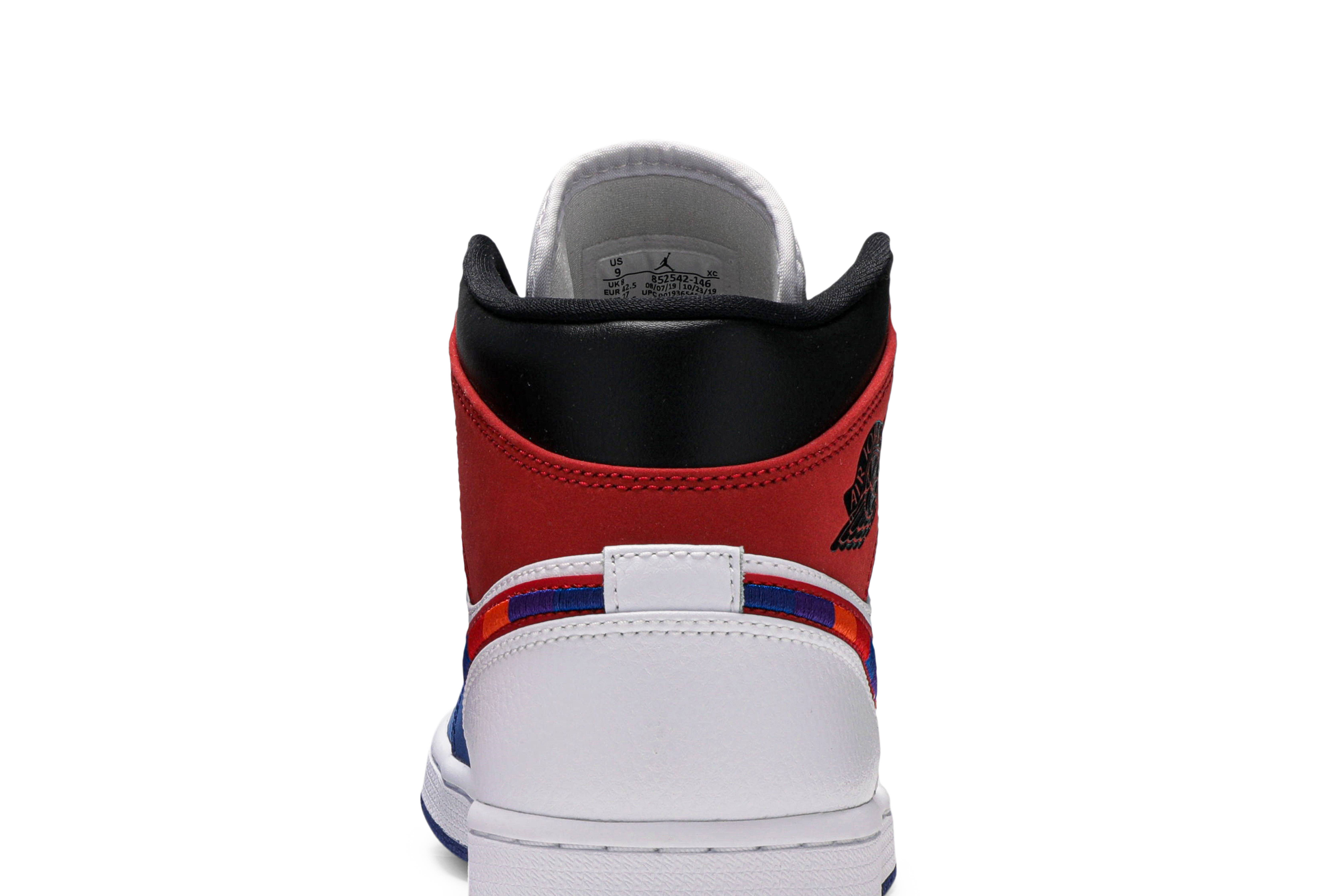 Air Jordan 1 Mid ‘Multicolored Swoosh’ 852542-146