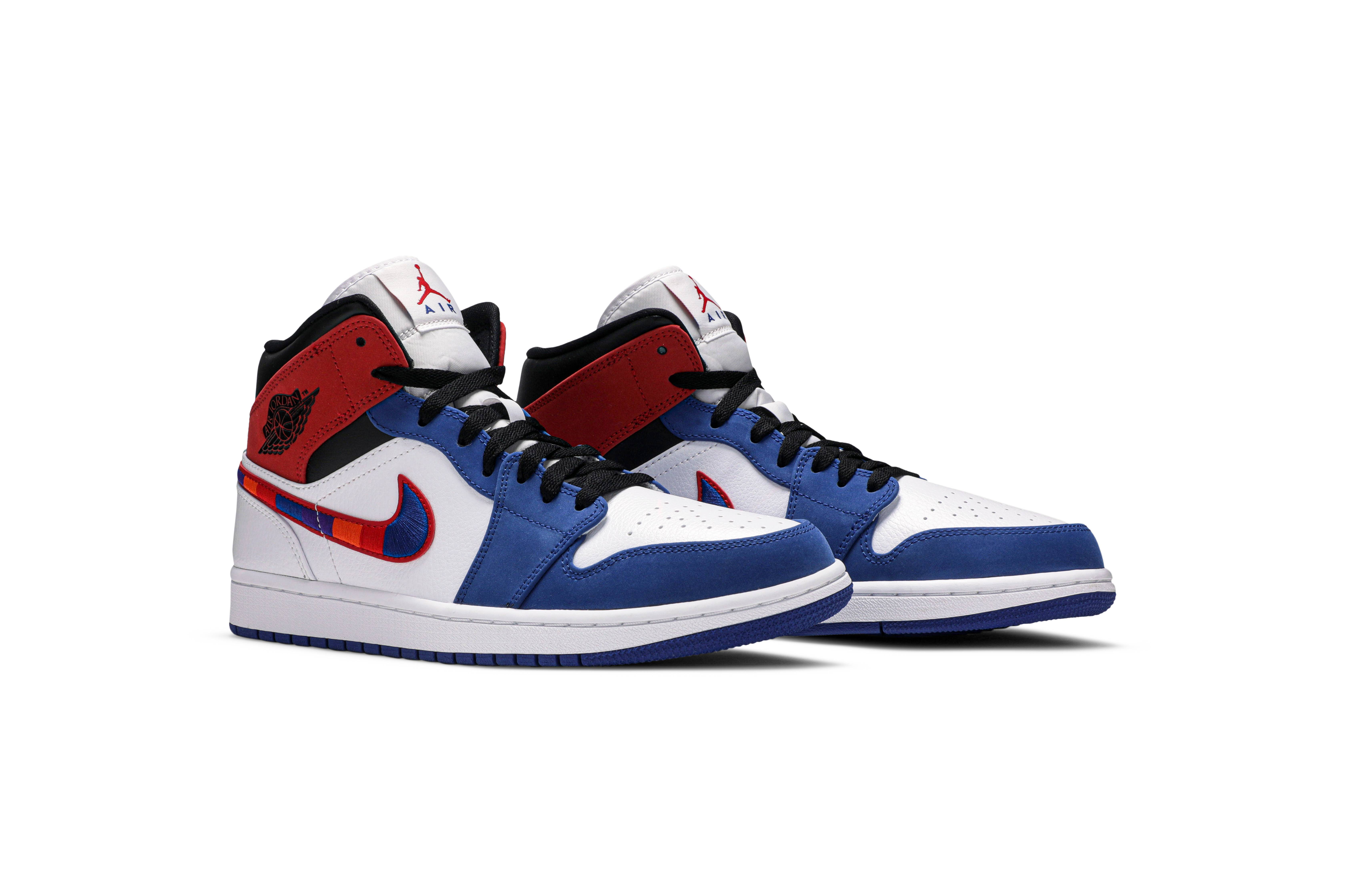 Air Jordan 1 Mid ‘Multicolored Swoosh’ 852542-146