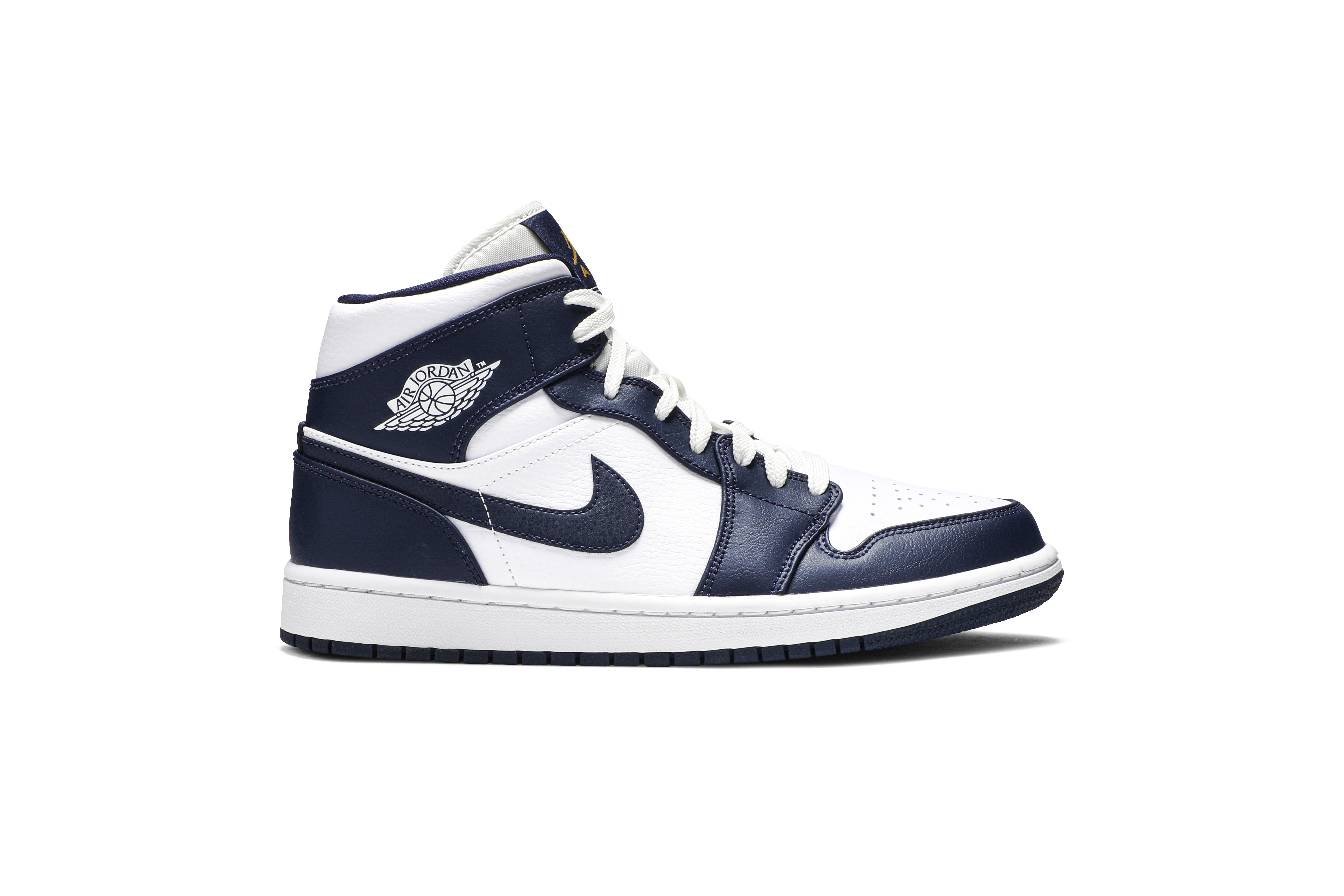 Air Jordan 1 Mid Obsidian 554724-174 Nicesnk