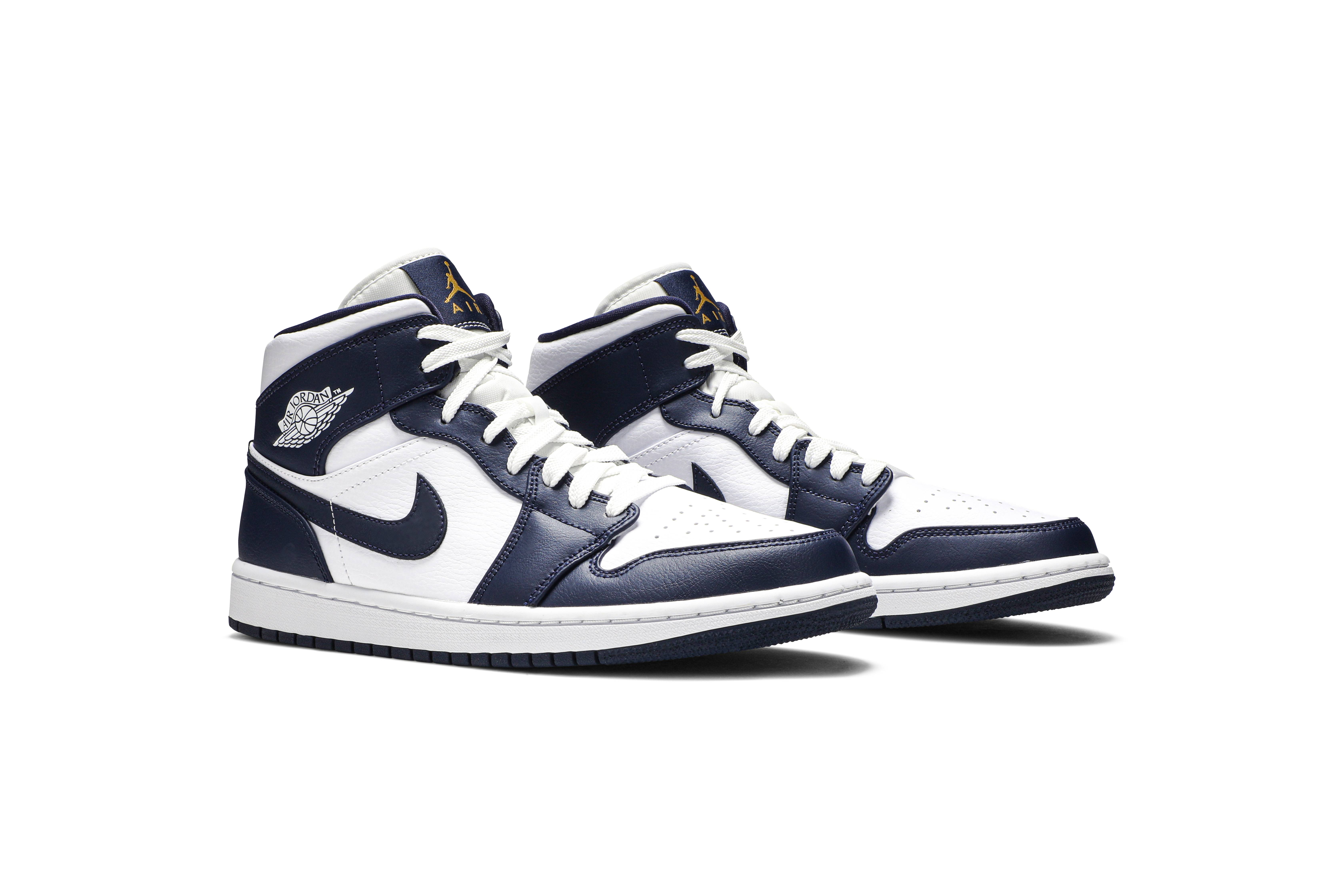 Air Jordan 1 Mid Obsidian 554724-174 Nicesnk