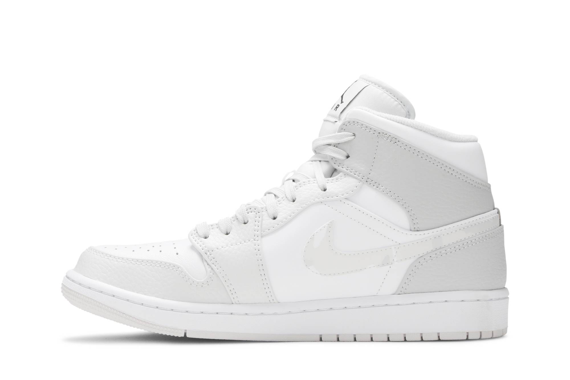Air Jordan 1 Mid Swoosh Logo – Grey Camo DC9035-100 Nicesnk