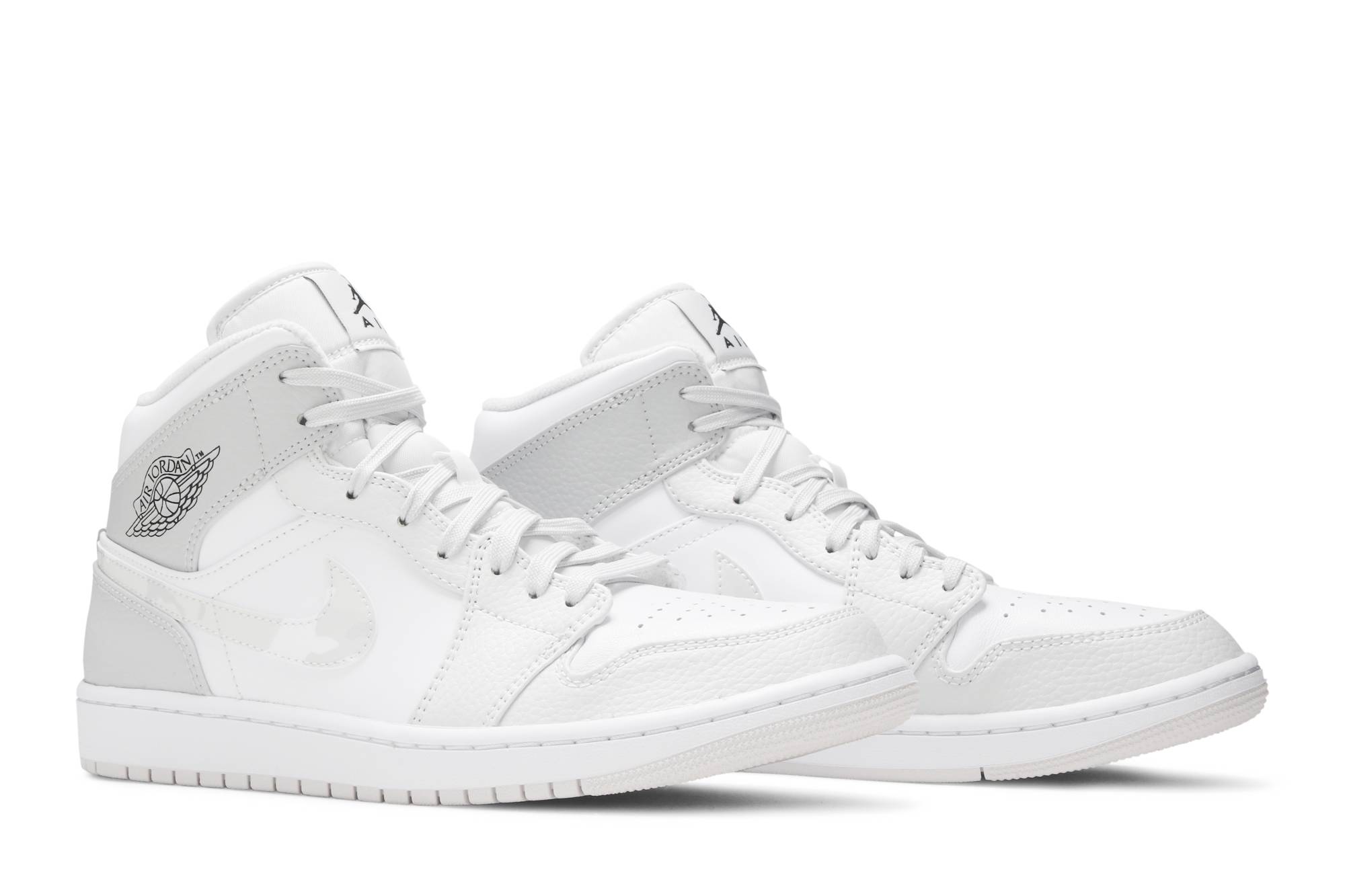 Air Jordan 1 Mid Swoosh Logo – Grey Camo DC9035-100 Nicesnk