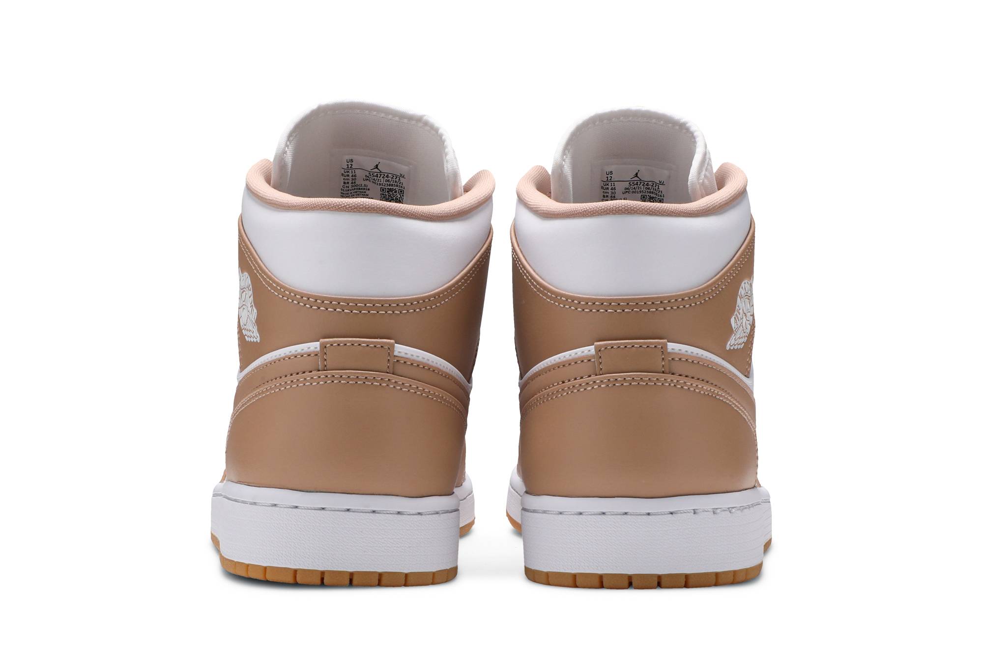 Air Jordan 1 Mid Tan Gum 554724-271 Nicesnk