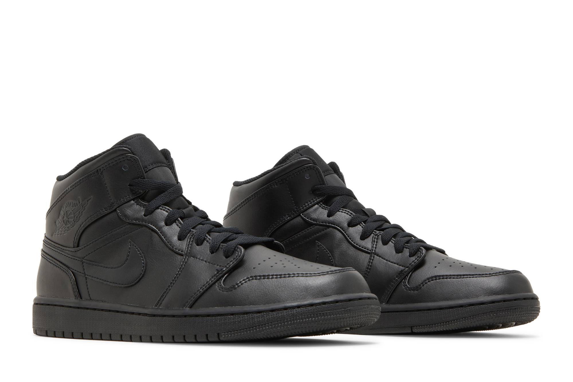 Air Jordan 1 Mid Triple Black (2022) 554724-093 Nicesnk