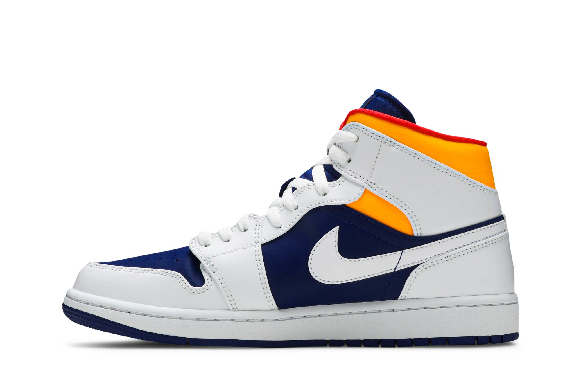 Air Jordan 1 Mid White Deep Royal Blue 554724-131 Nicesnk