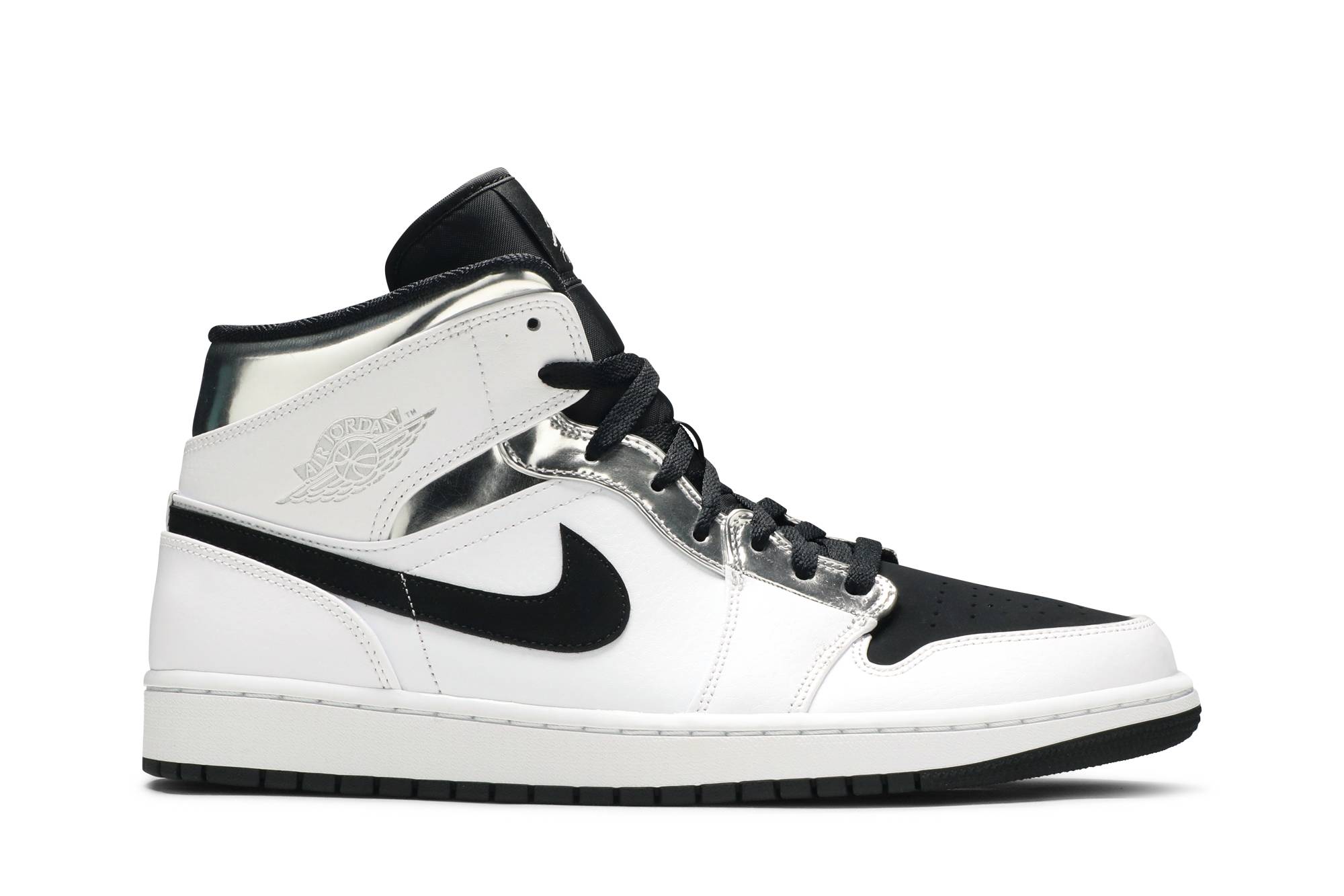 Air Jordan 1 Mid ‘White Silver’ 554724-121