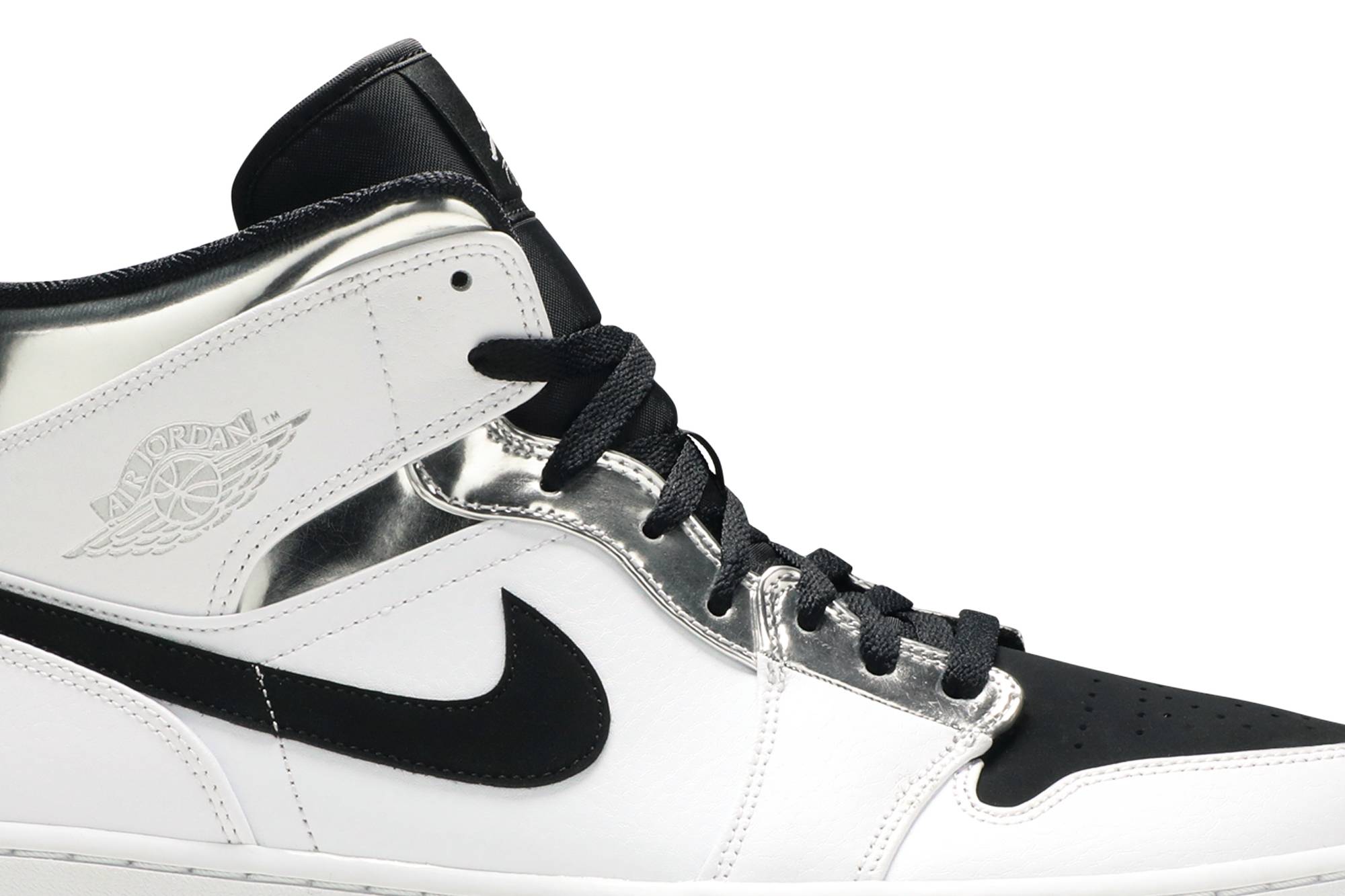Air Jordan 1 Mid ‘White Silver’ 554724-121