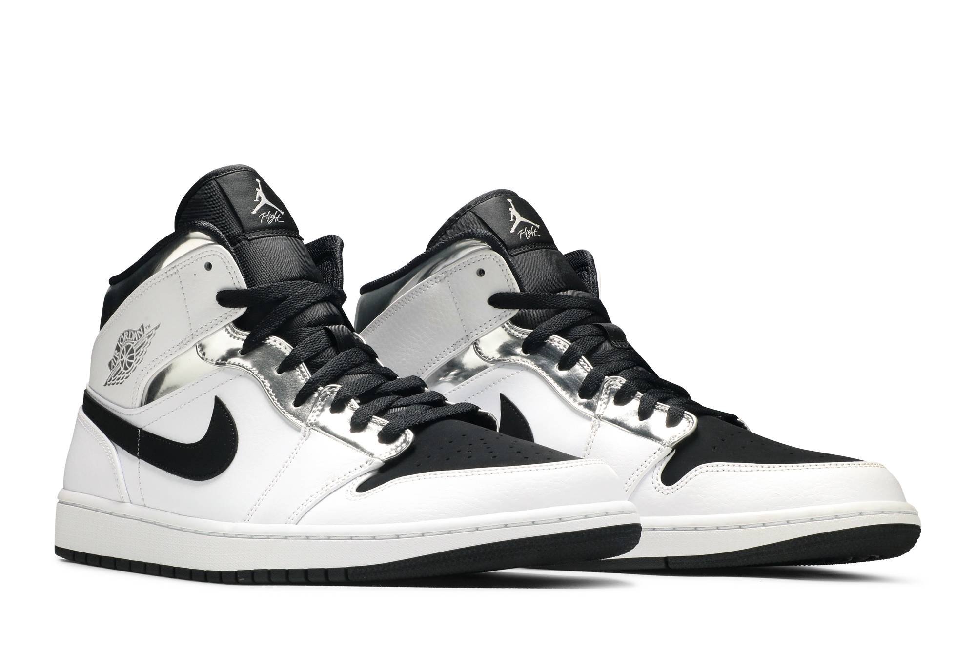 Air Jordan 1 Mid ‘White Silver’ 554724-121