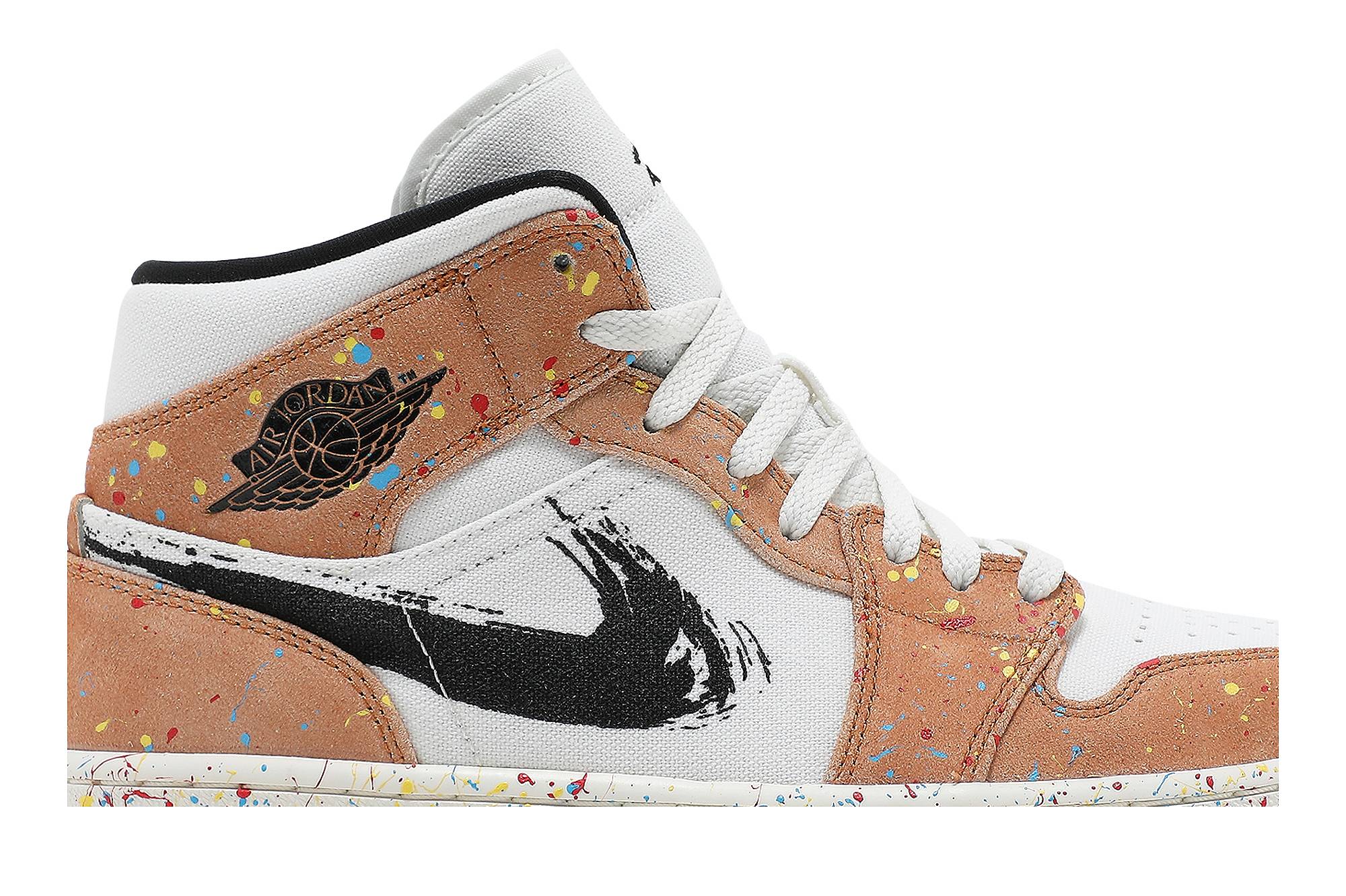 Air Jordan 1 Mid SE ‘Brushstroke Paint Splatter’ DA8005-100