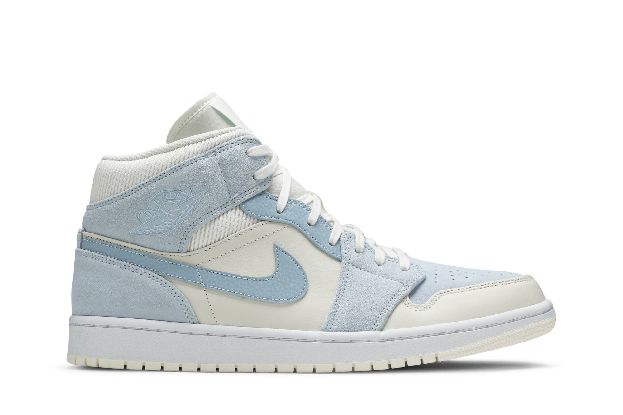 Air Jordan 1 Mid SE Sail Light Blue DA4666-100 Nicesnk