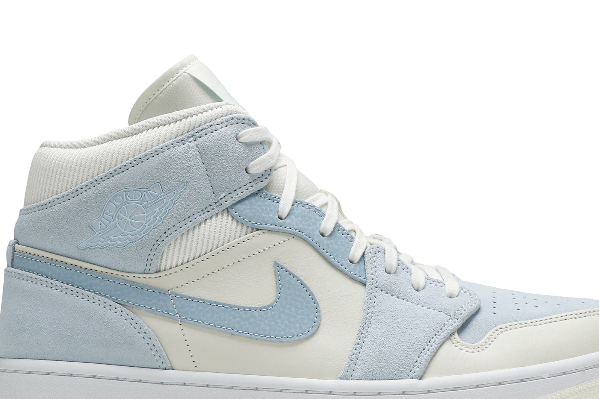 Air Jordan 1 Mid SE Sail Light Blue DA4666-100 Nicesnk