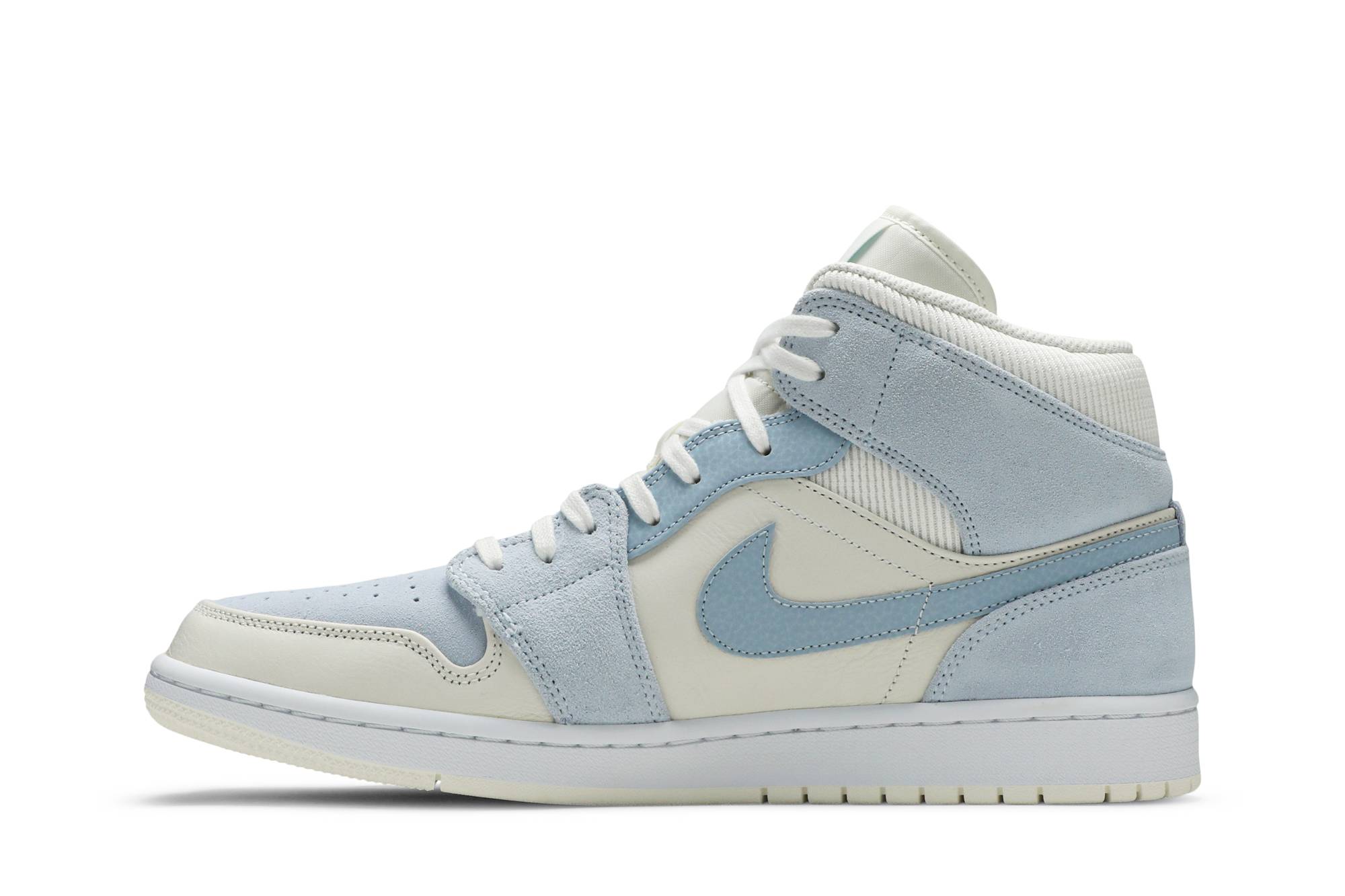 Air Jordan 1 Mid SE Sail Light Blue DA4666-100 Nicesnk