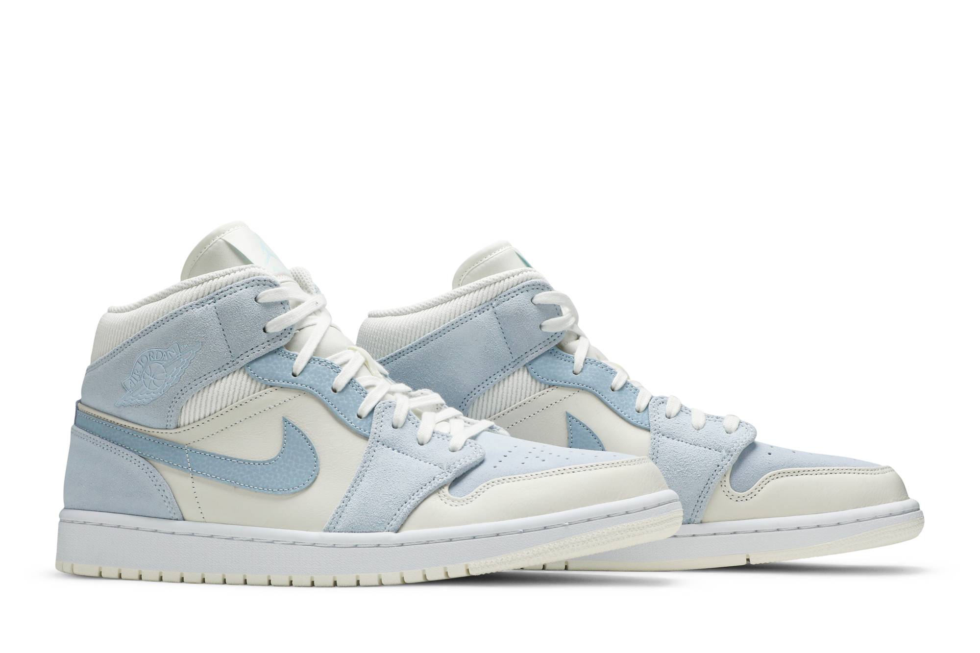 Air Jordan 1 Mid SE Sail Light Blue DA4666-100 Nicesnk