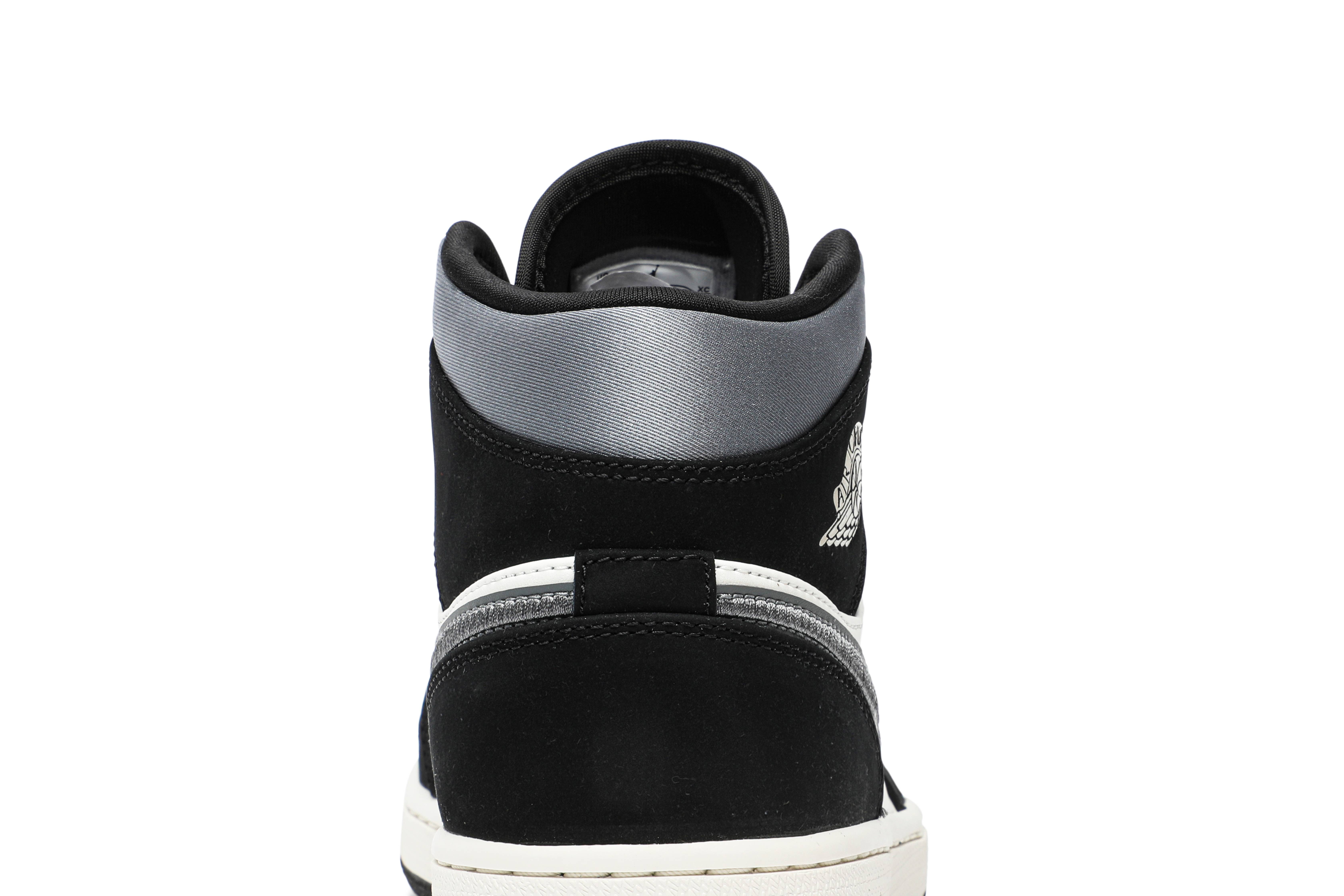 Air Jordan 1 Mid SE Satin Smoke Grey 852542-011 Nicesnk