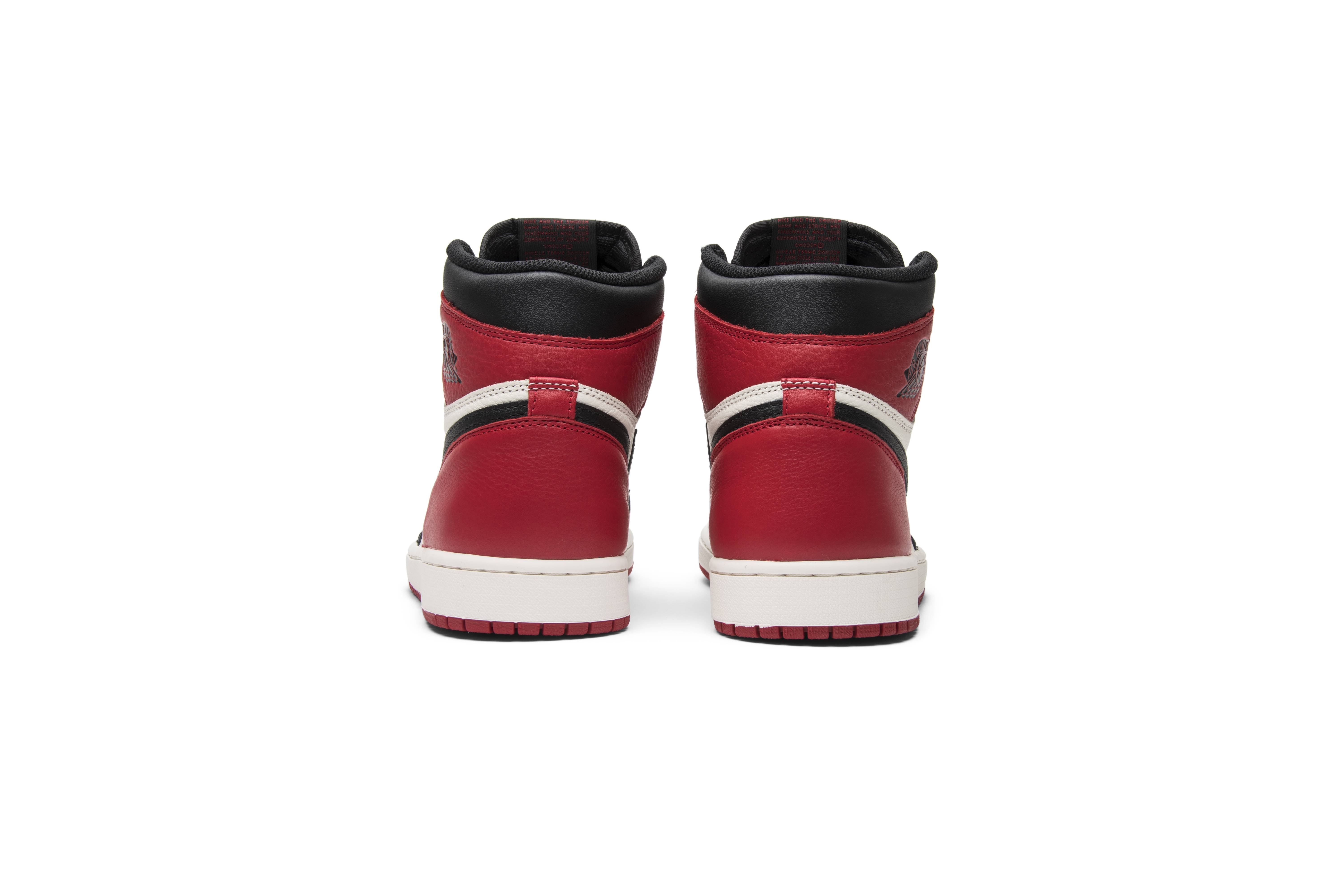 Air Jordan 1 Retro High OG Bred Toe 555088-610 Nicesnk