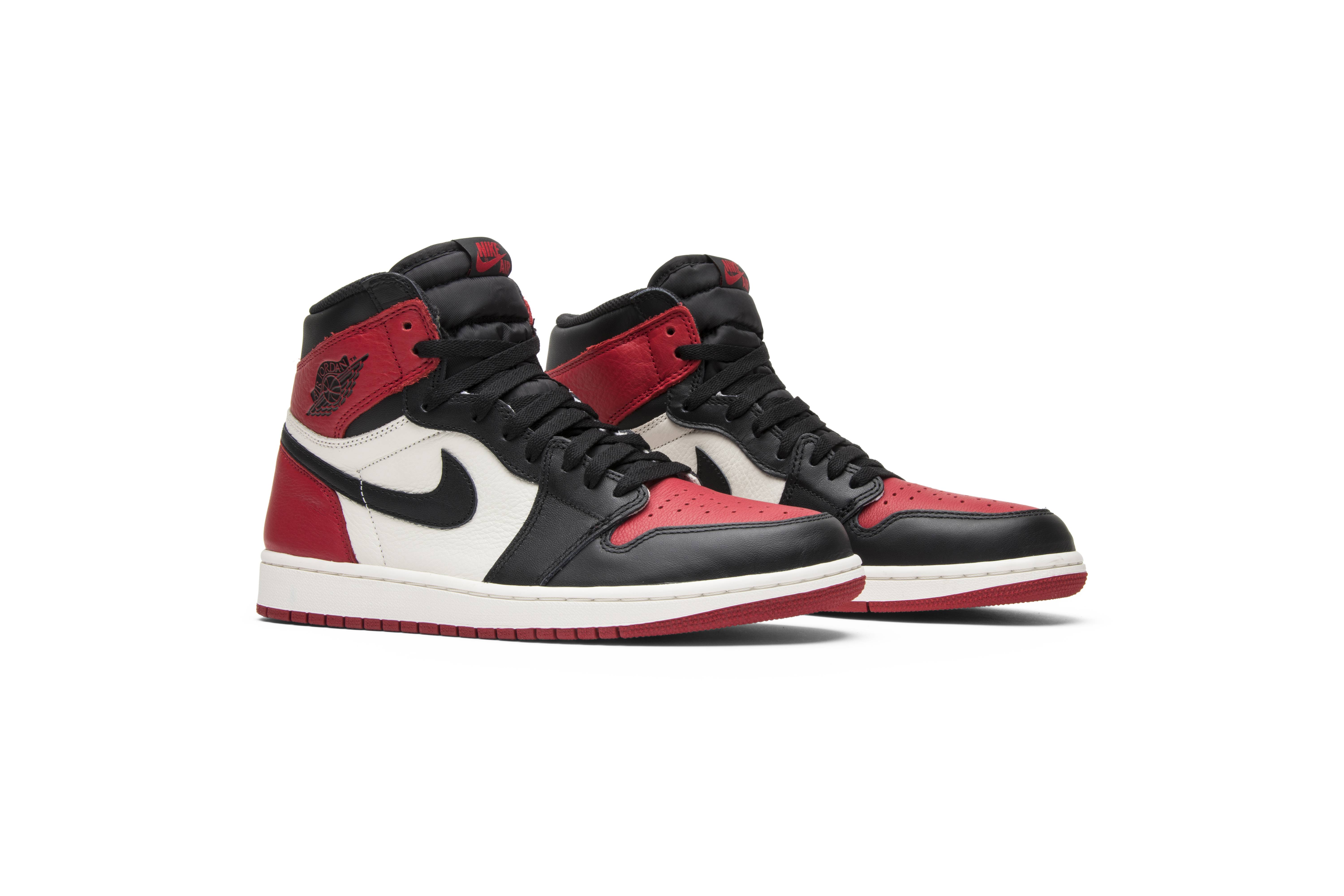 Air Jordan 1 Retro High OG Bred Toe 555088-610 Nicesnk