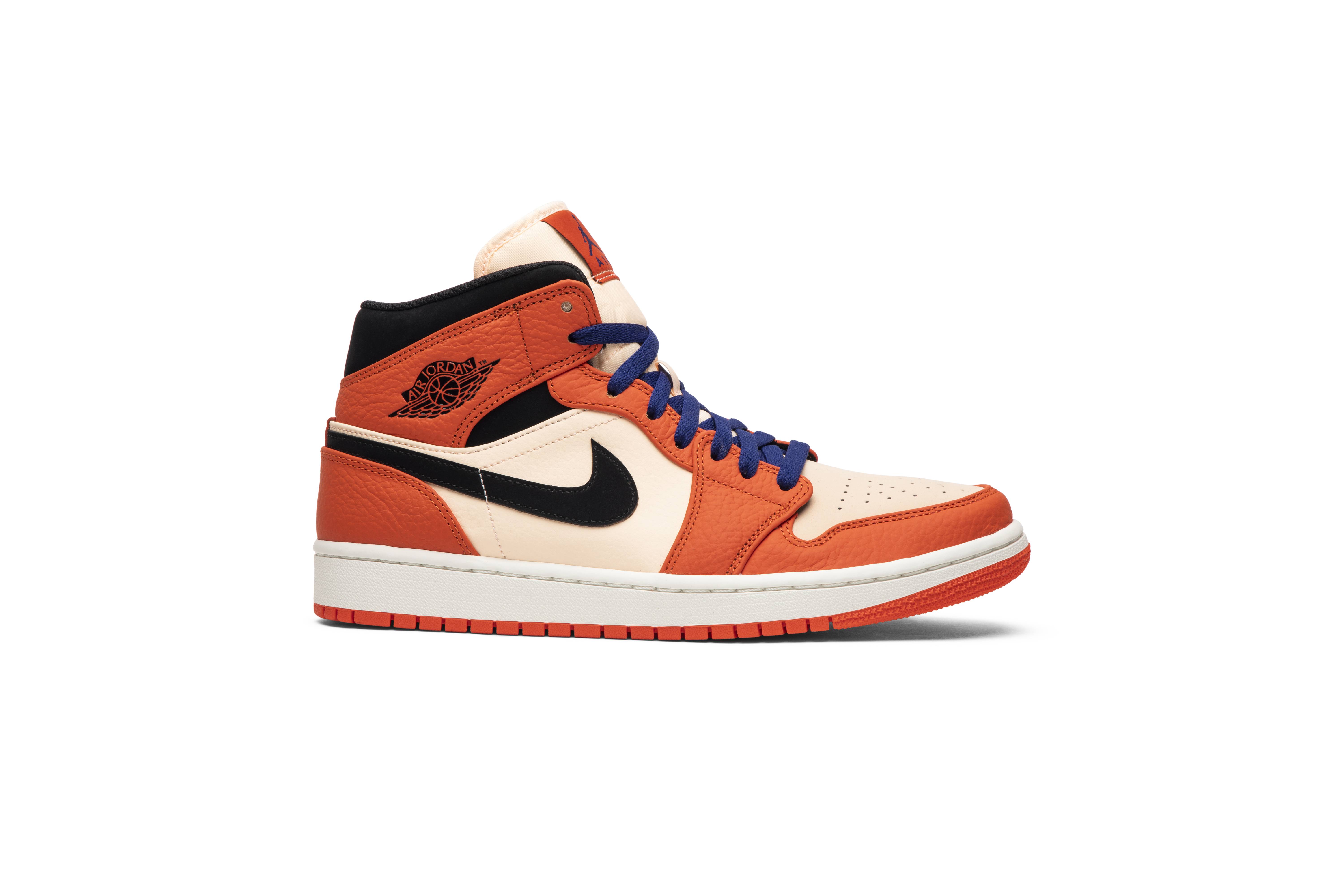 Air Jordan 1 Retro Mid SE Team Orange 852542-800 Nicesnk
