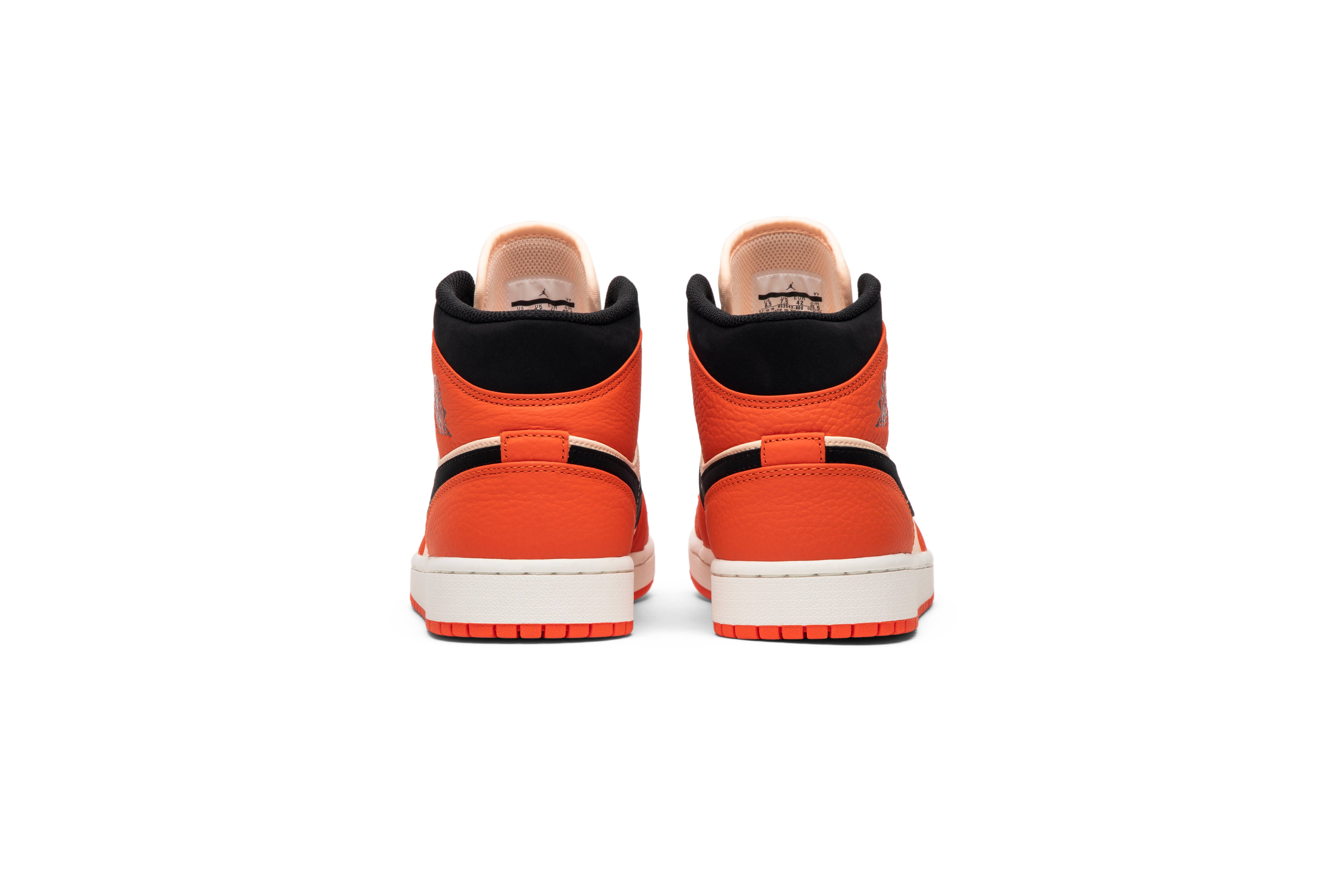 Air Jordan 1 Retro Mid SE Team Orange 852542-800 Nicesnk