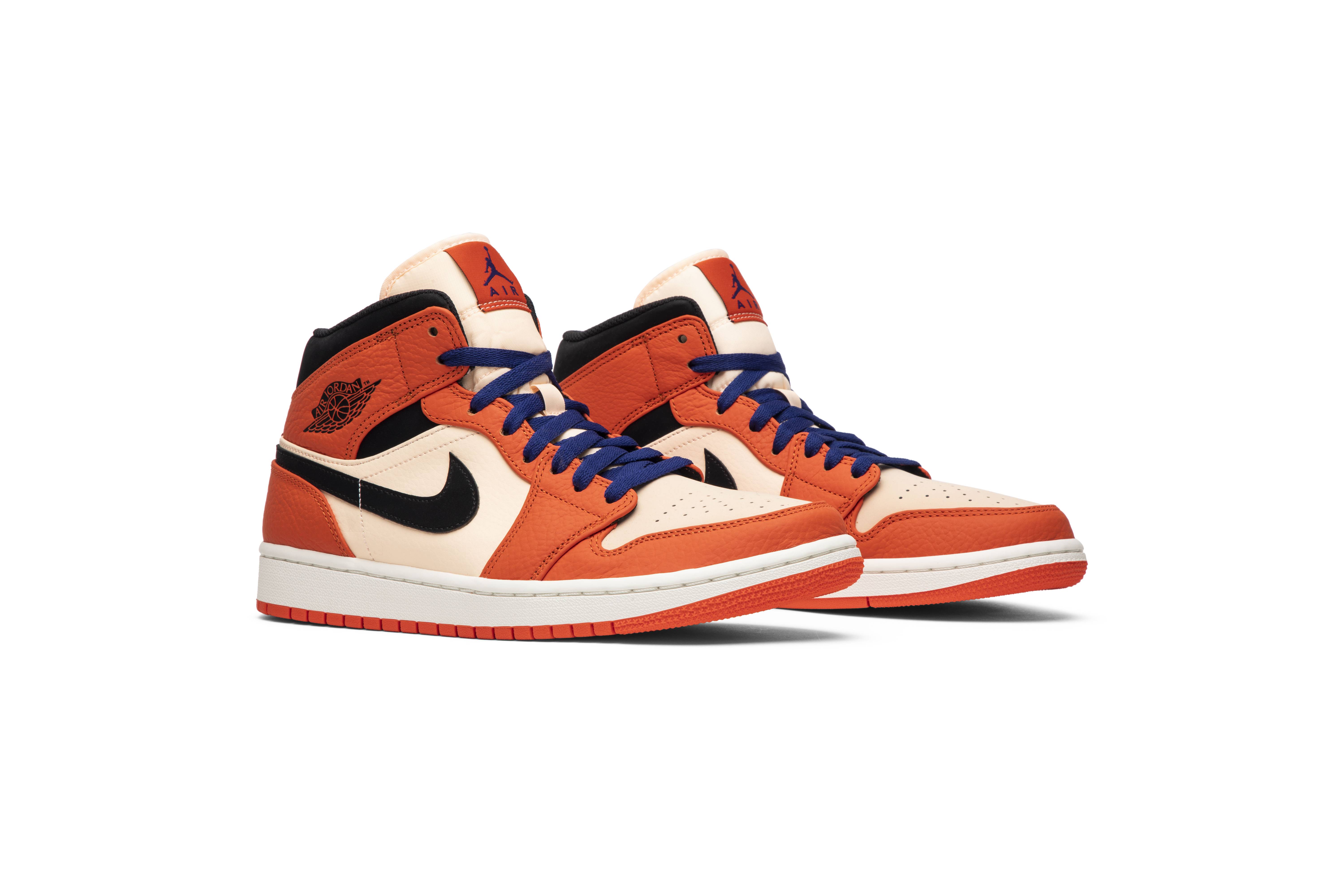 Air Jordan 1 Retro Mid SE Team Orange 852542-800 Nicesnk