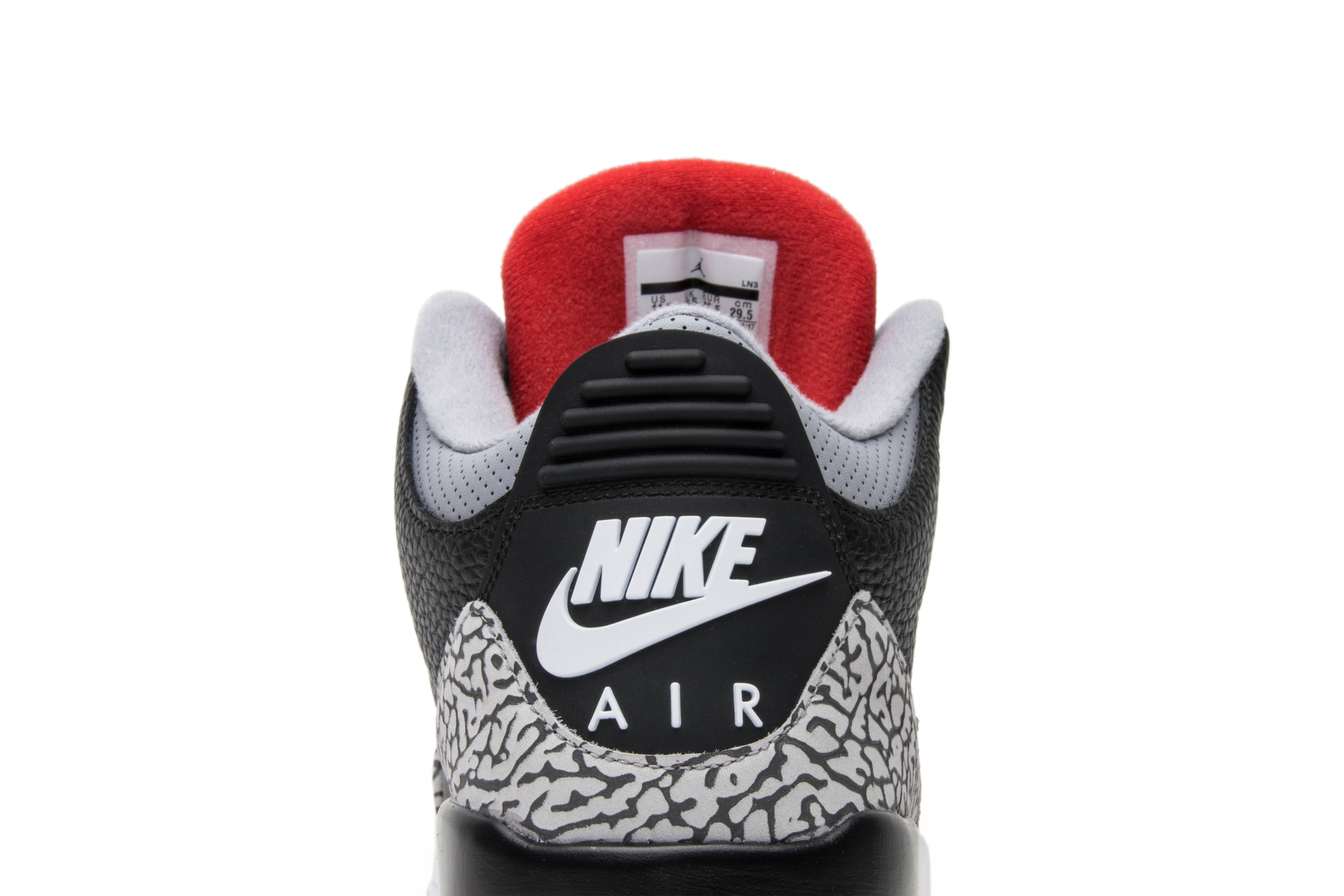 Air Jordan 3 Retro OG Black Cement 2018  854262-001 Nicesnk