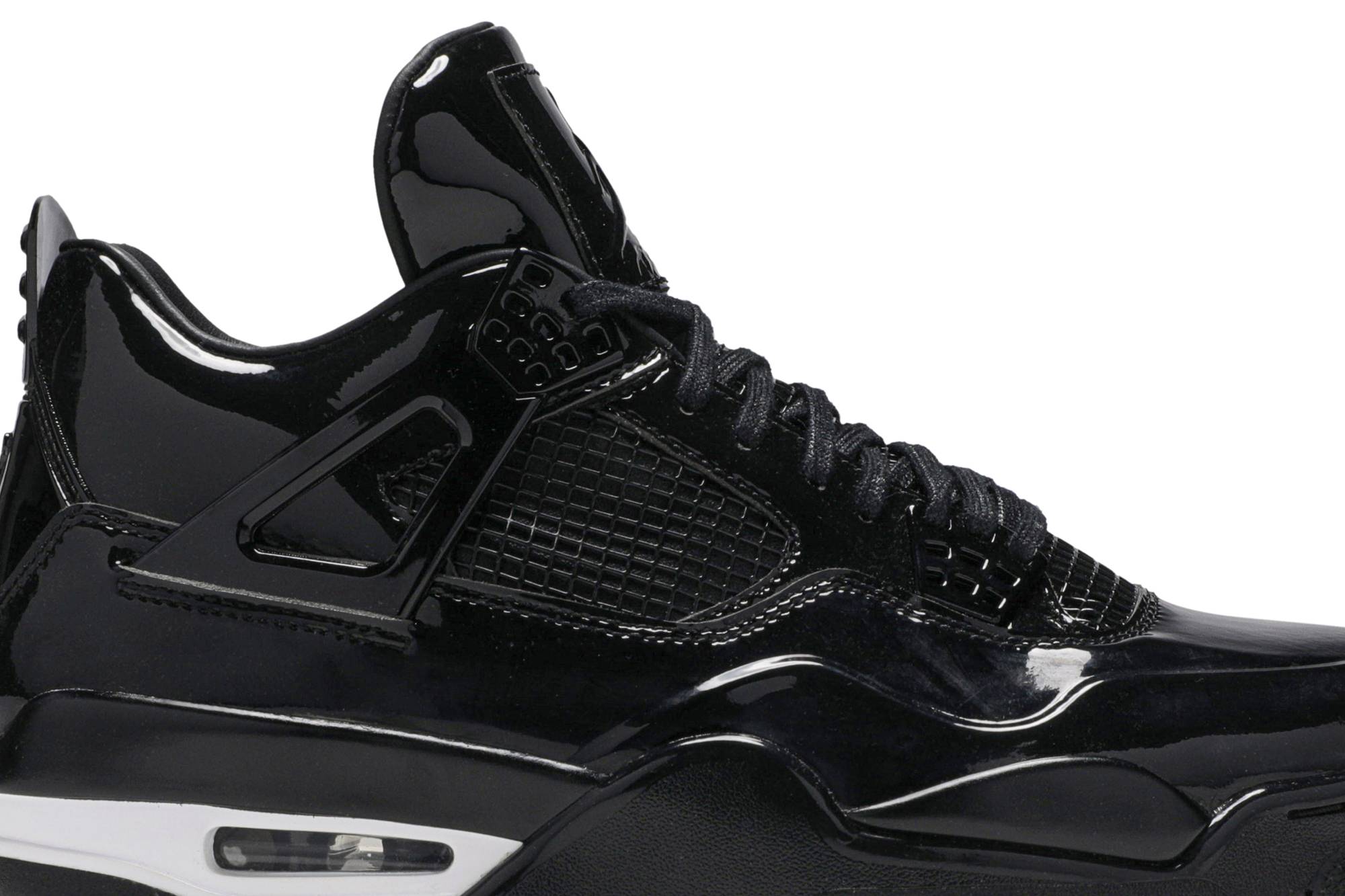 Air Jordan 4 Retro 11Lab4 Black Patent Leather 719864-010 Nicesnk