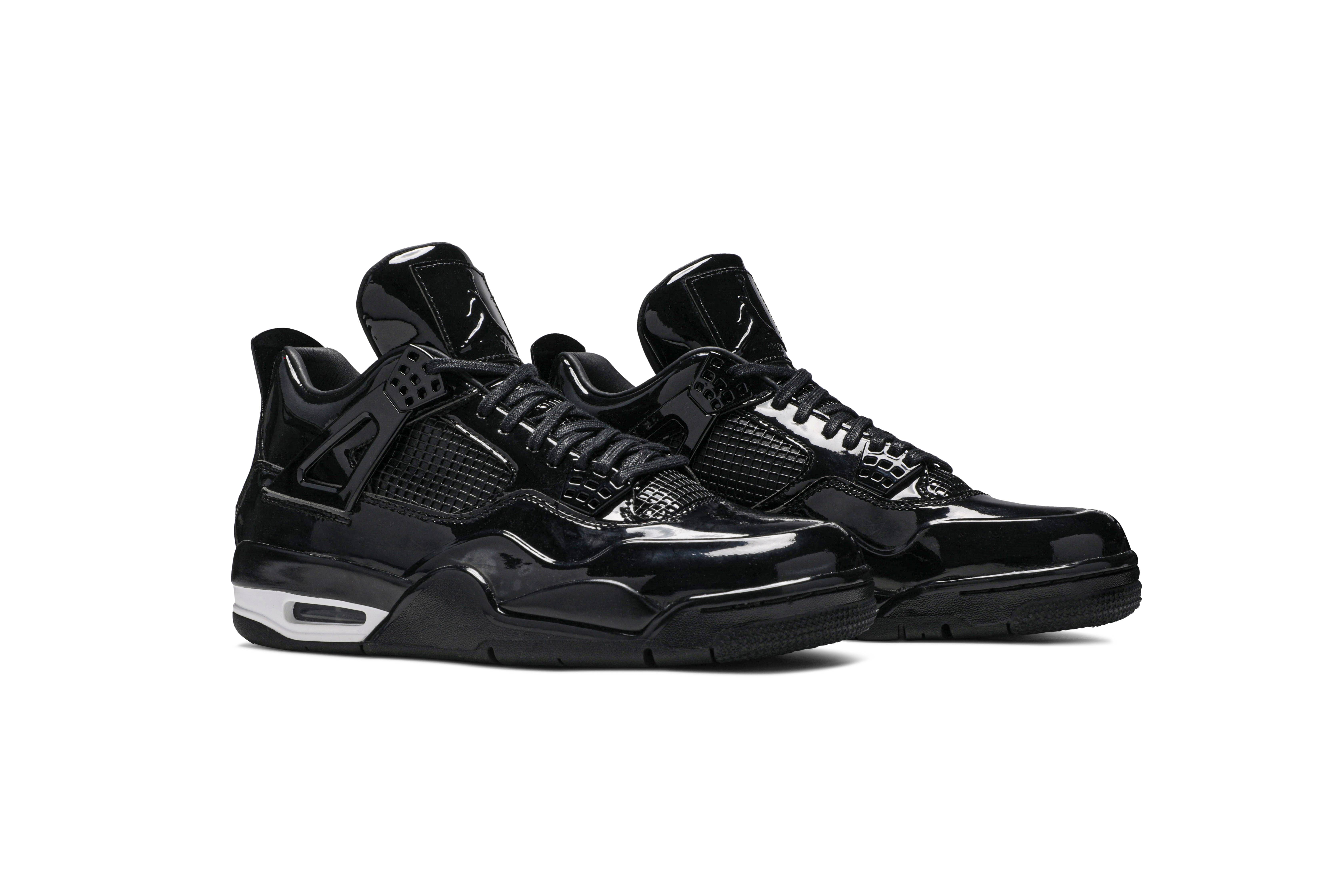 Air Jordan 4 Retro 11Lab4 Black Patent Leather 719864-010 Nicesnk