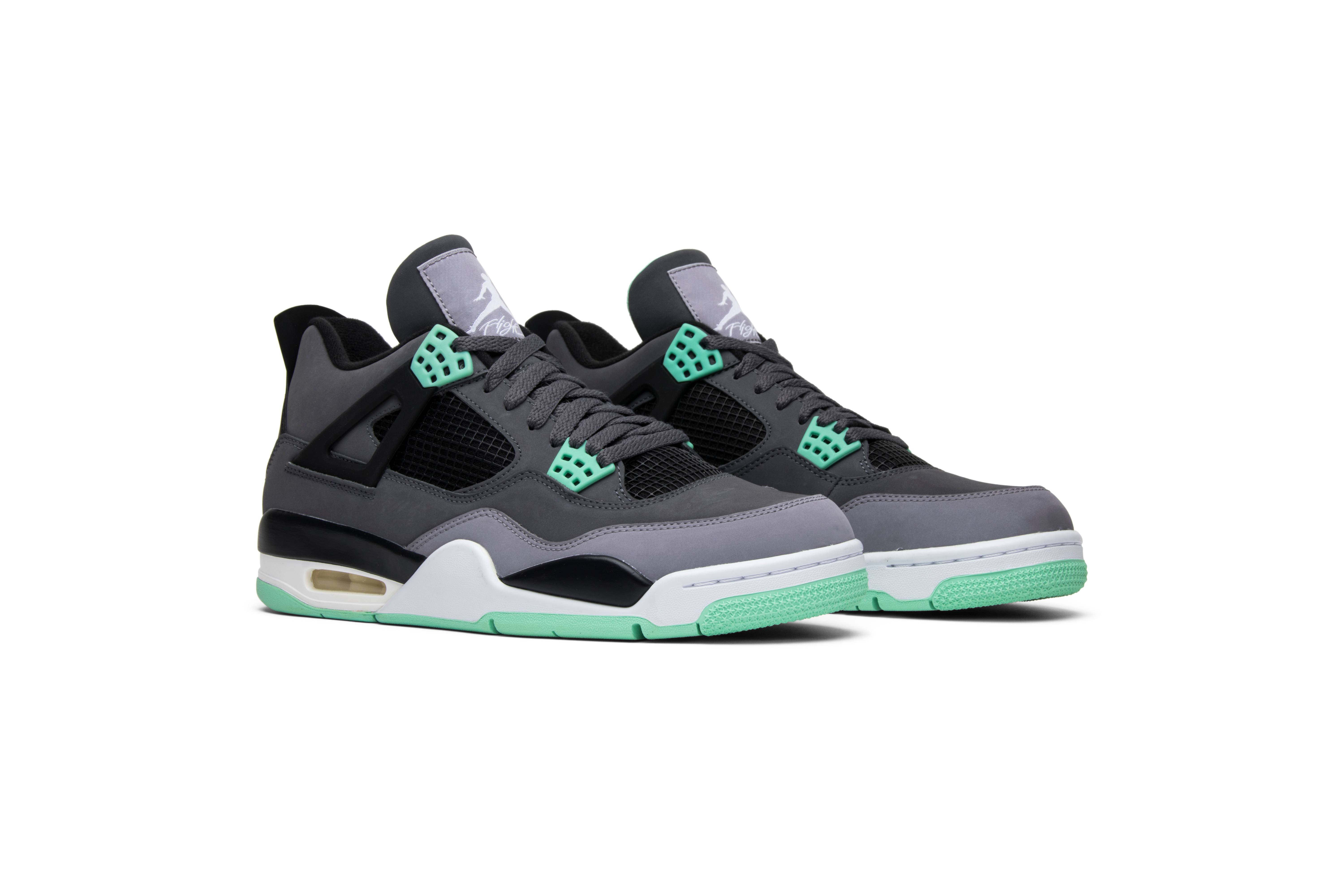 Air Jordan 4 Retro Green Glow 308497-033 Nicesnk