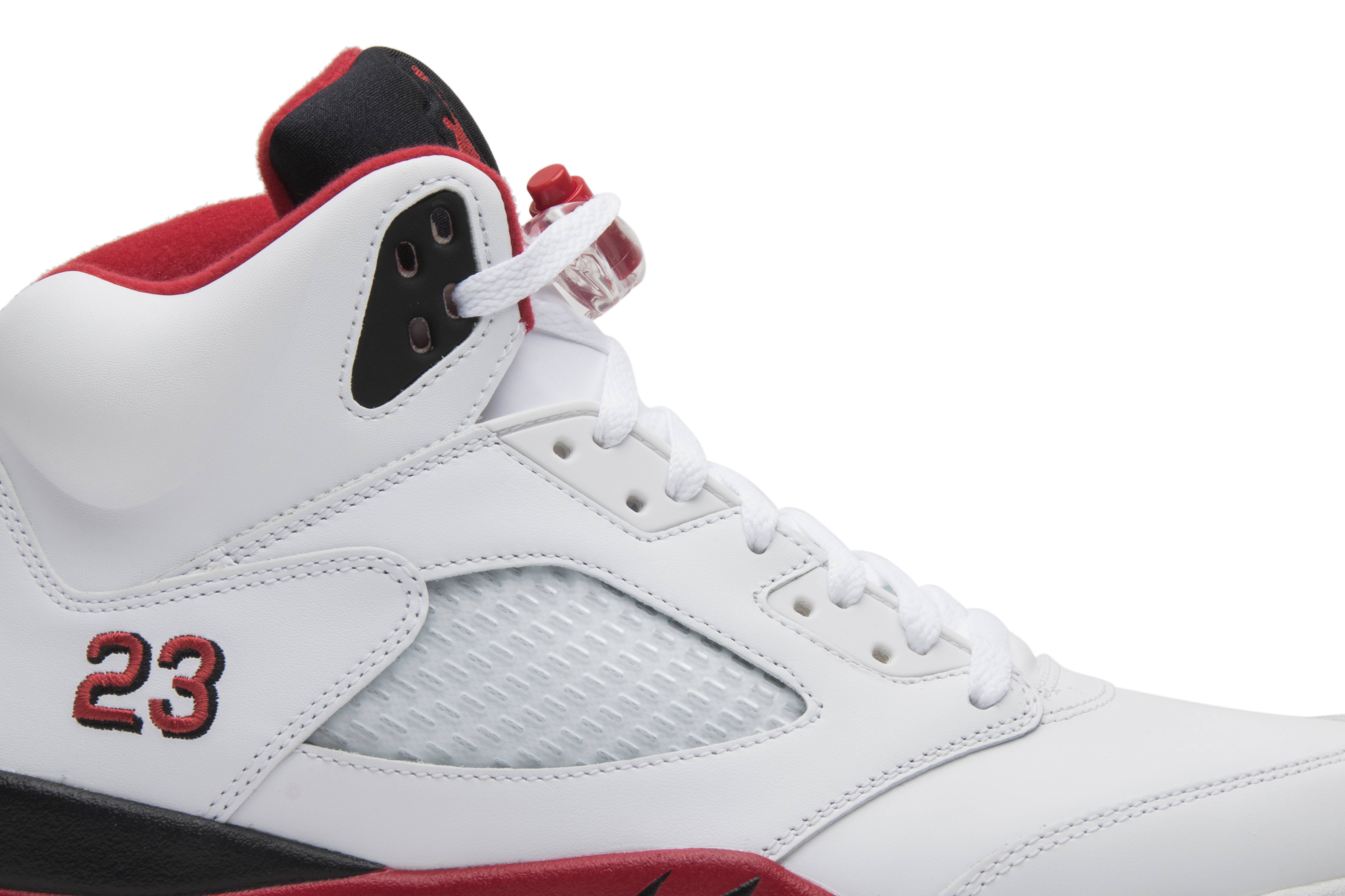 Air Jordan 5 Retro Black Tongue Fire Red 2013 136027-120 Nicesnk