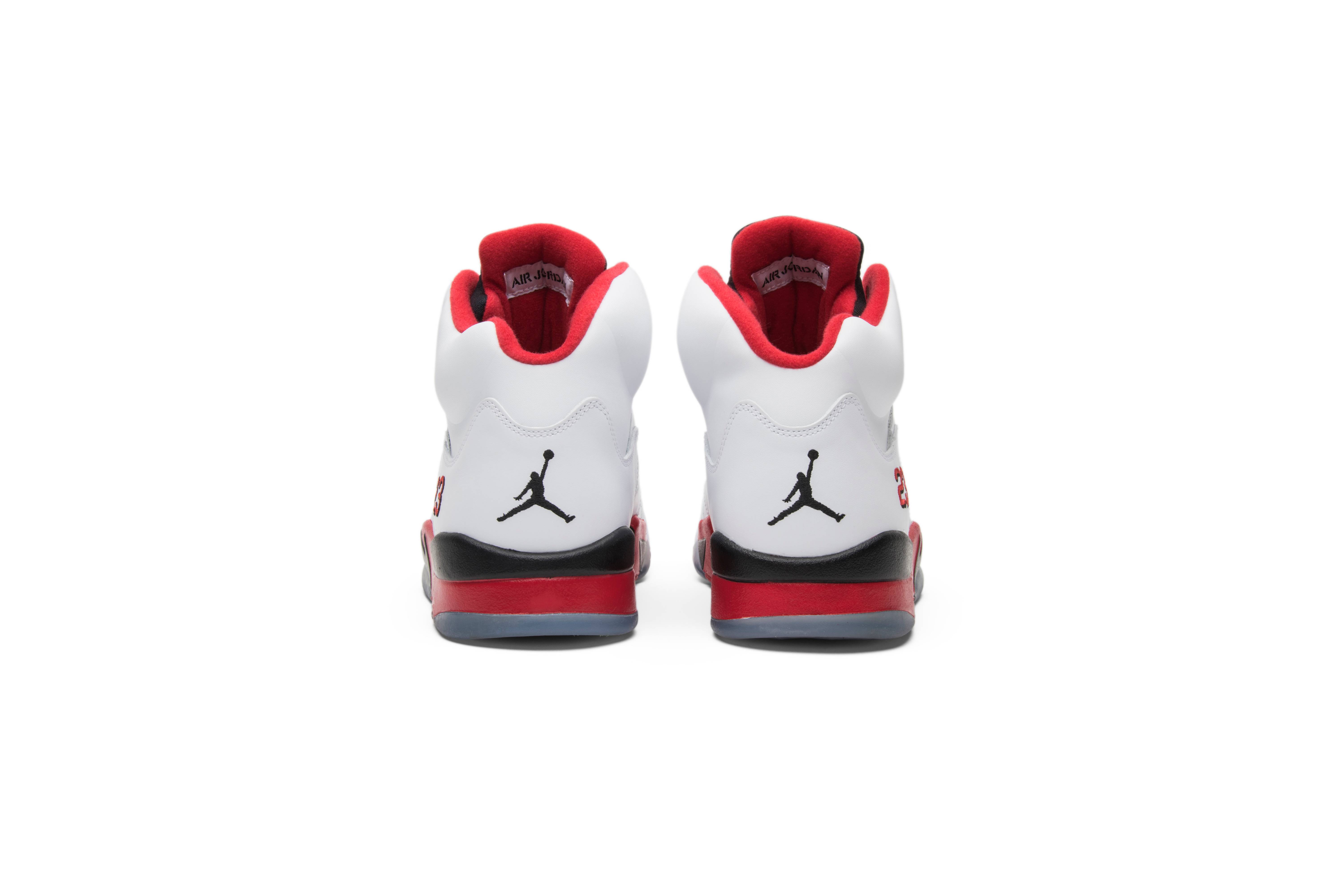 Air Jordan 5 Retro Black Tongue Fire Red 2013 136027-120 Nicesnk