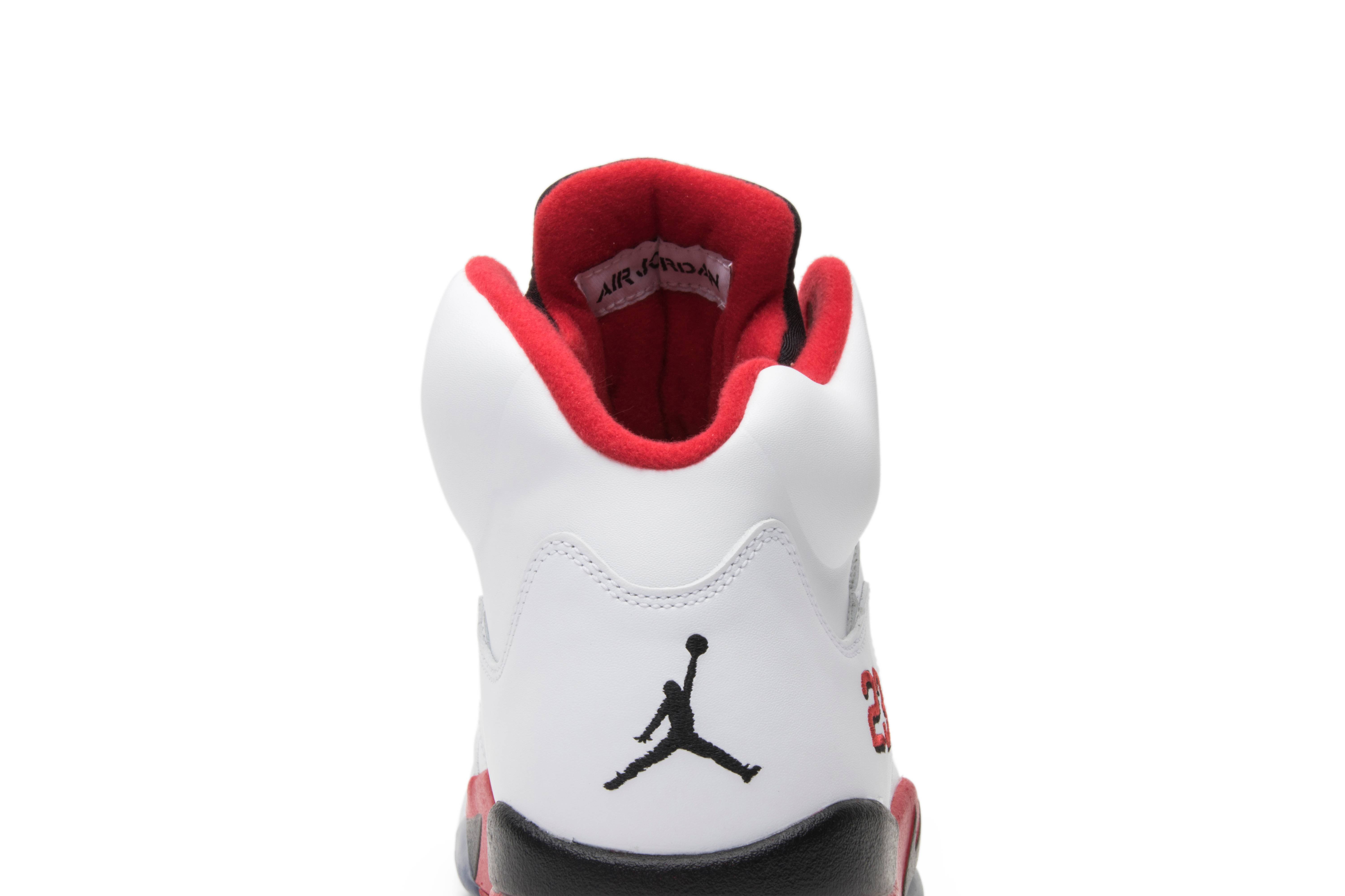 Air Jordan 5 Retro Black Tongue Fire Red 2013 136027-120 Nicesnk