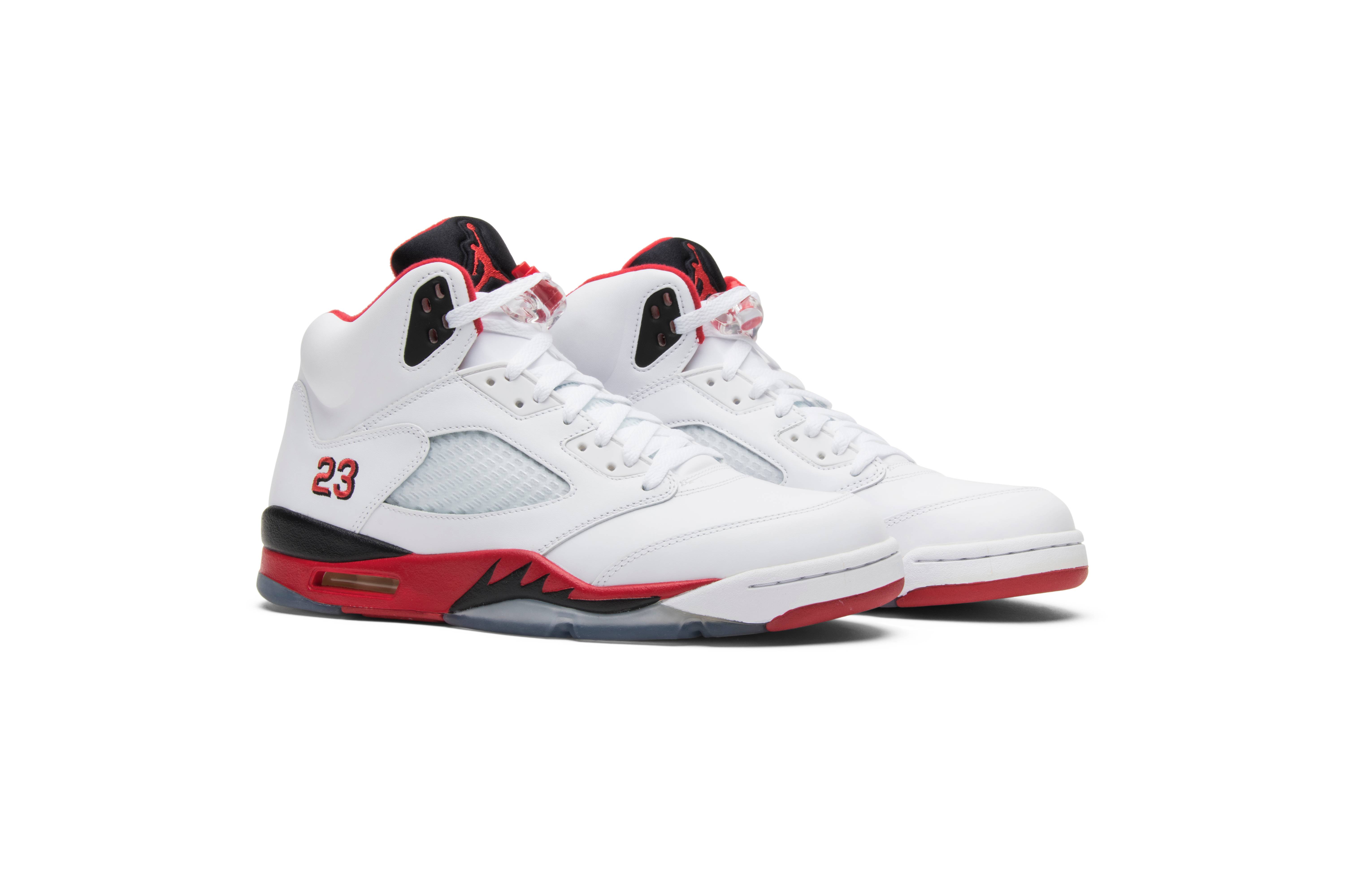 Air Jordan 5 Retro Black Tongue Fire Red 2013 136027-120 Nicesnk