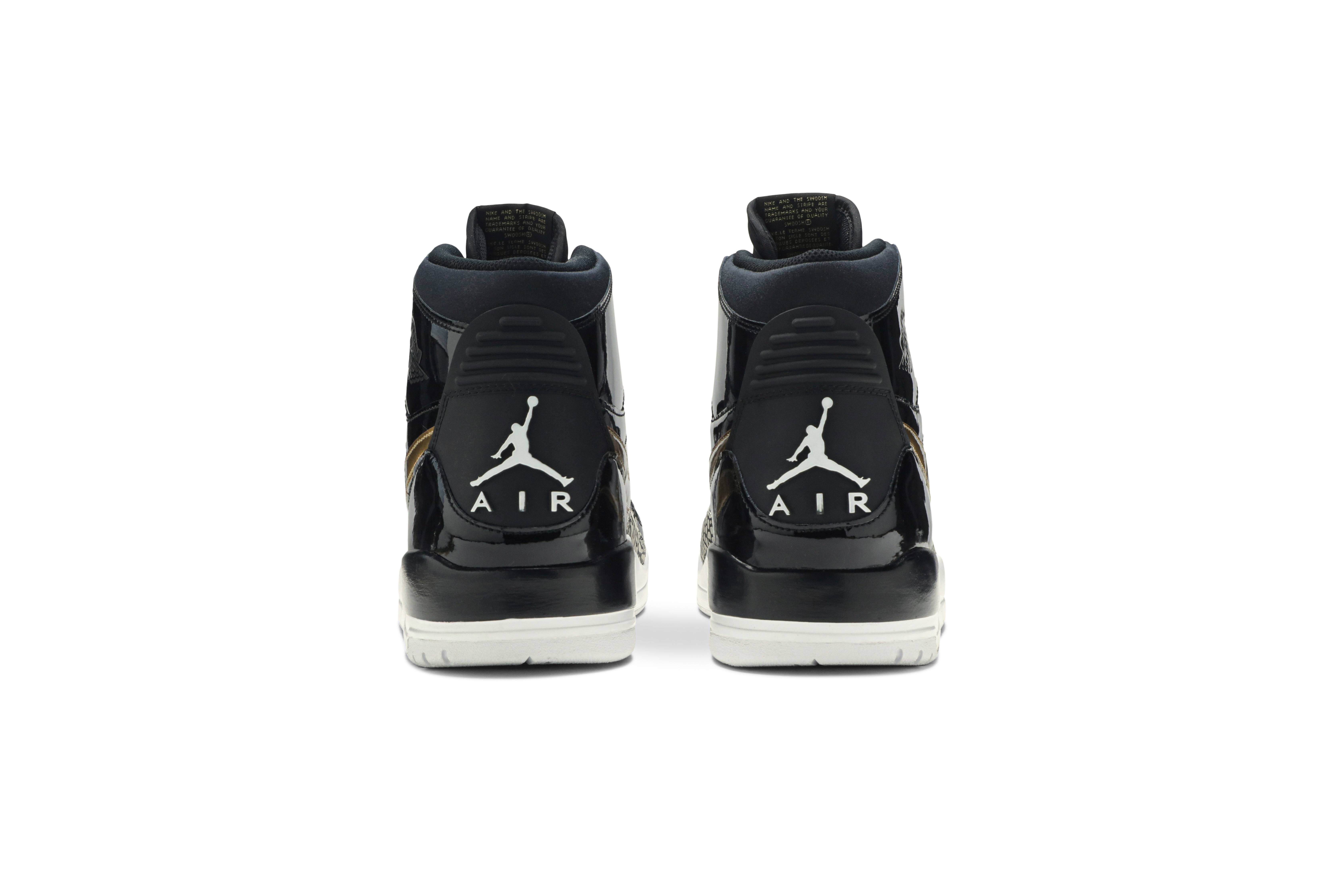 Air Jordan Legacy 312 Black Gold Patent AV3922-007