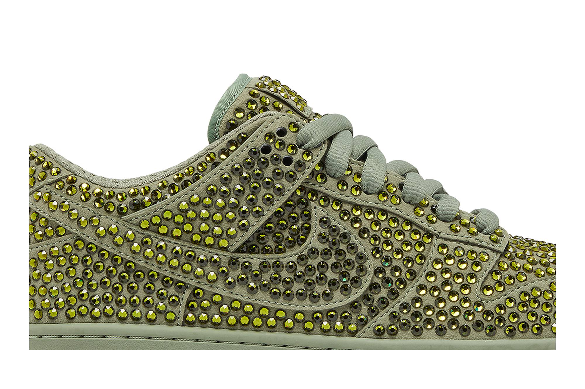 Cactus Plant Flea Market x Swarovski x Nike Dunk Low Spiral Sage CZ2670-300 Nicesnk