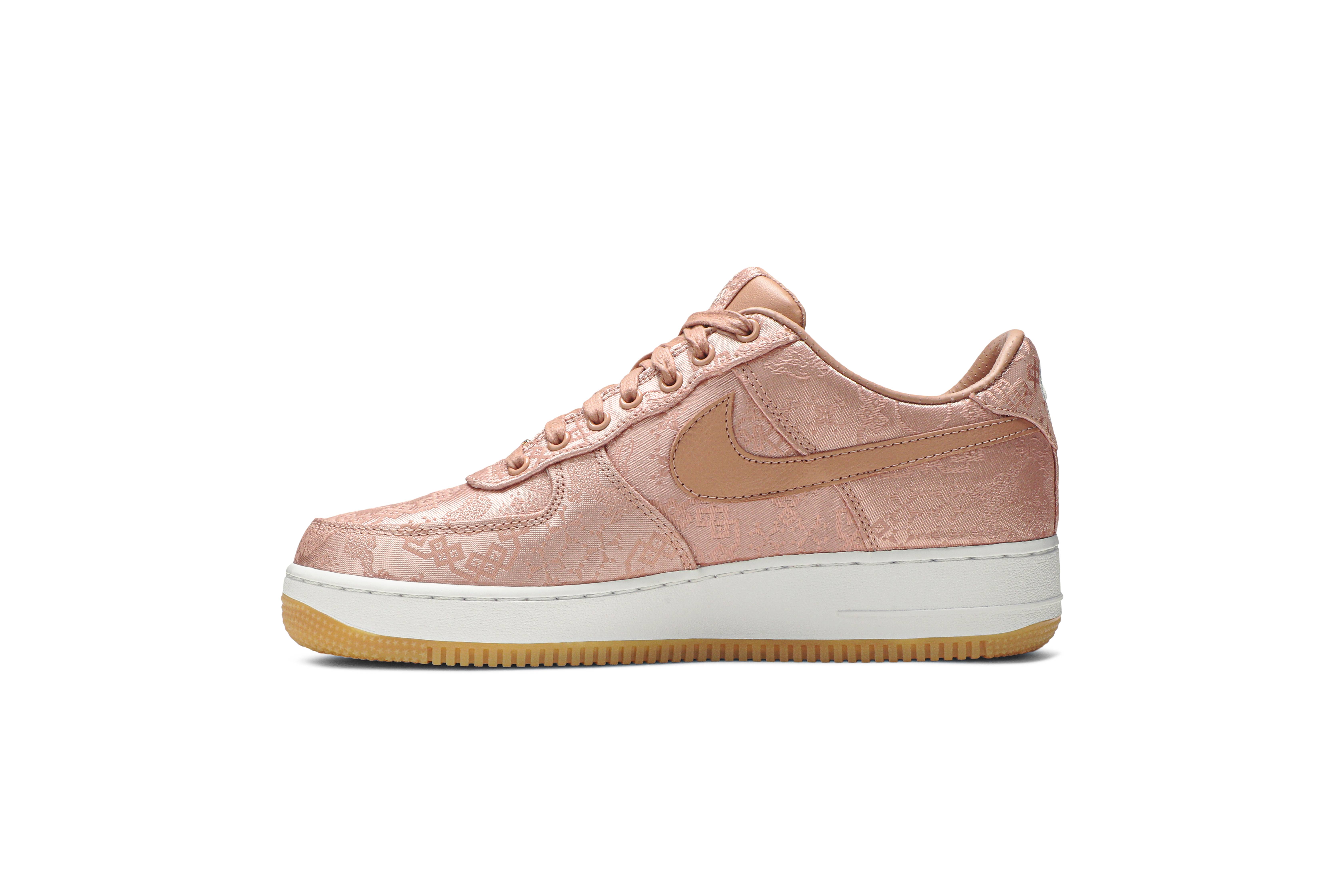 CLOT x Nike Air Force 1 Low Premium Rose Gold Silk CJ5290-600 Nicesnk