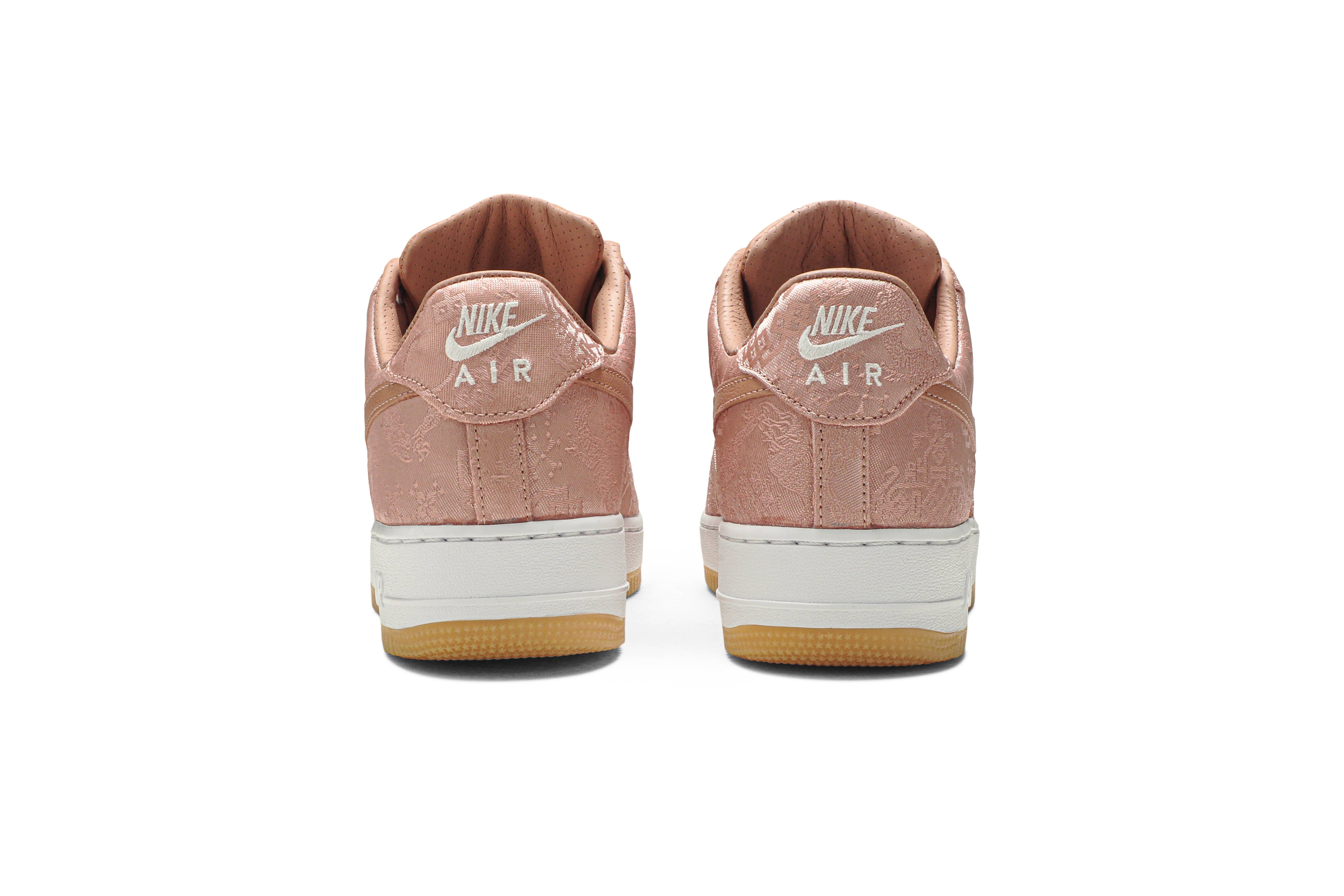 CLOT x Nike Air Force 1 Low Premium Rose Gold Silk CJ5290-600 Nicesnk