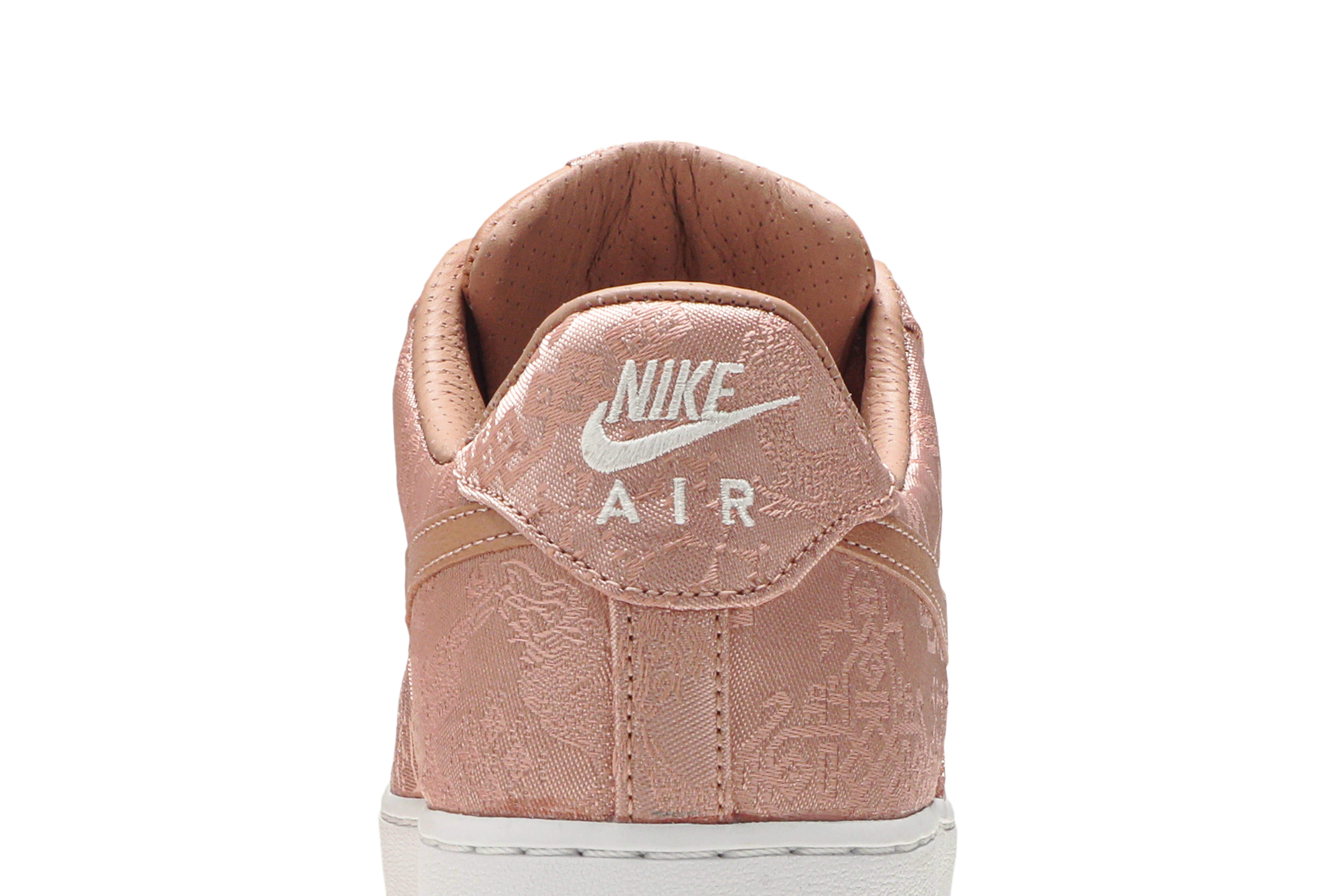 CLOT x Nike Air Force 1 Low Premium Rose Gold Silk CJ5290-600 Nicesnk
