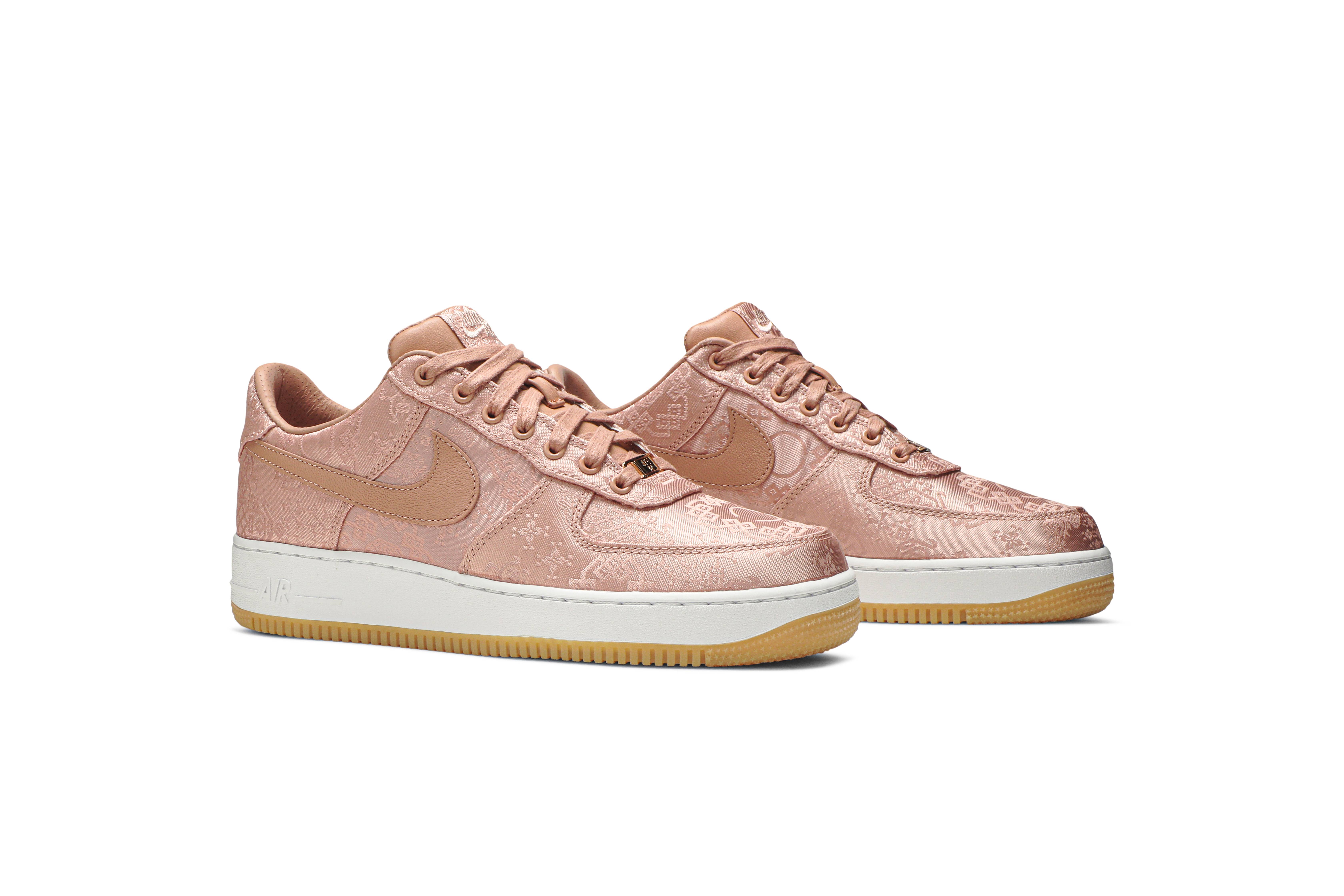 CLOT x Nike Air Force 1 Low Premium Rose Gold Silk CJ5290-600 Nicesnk