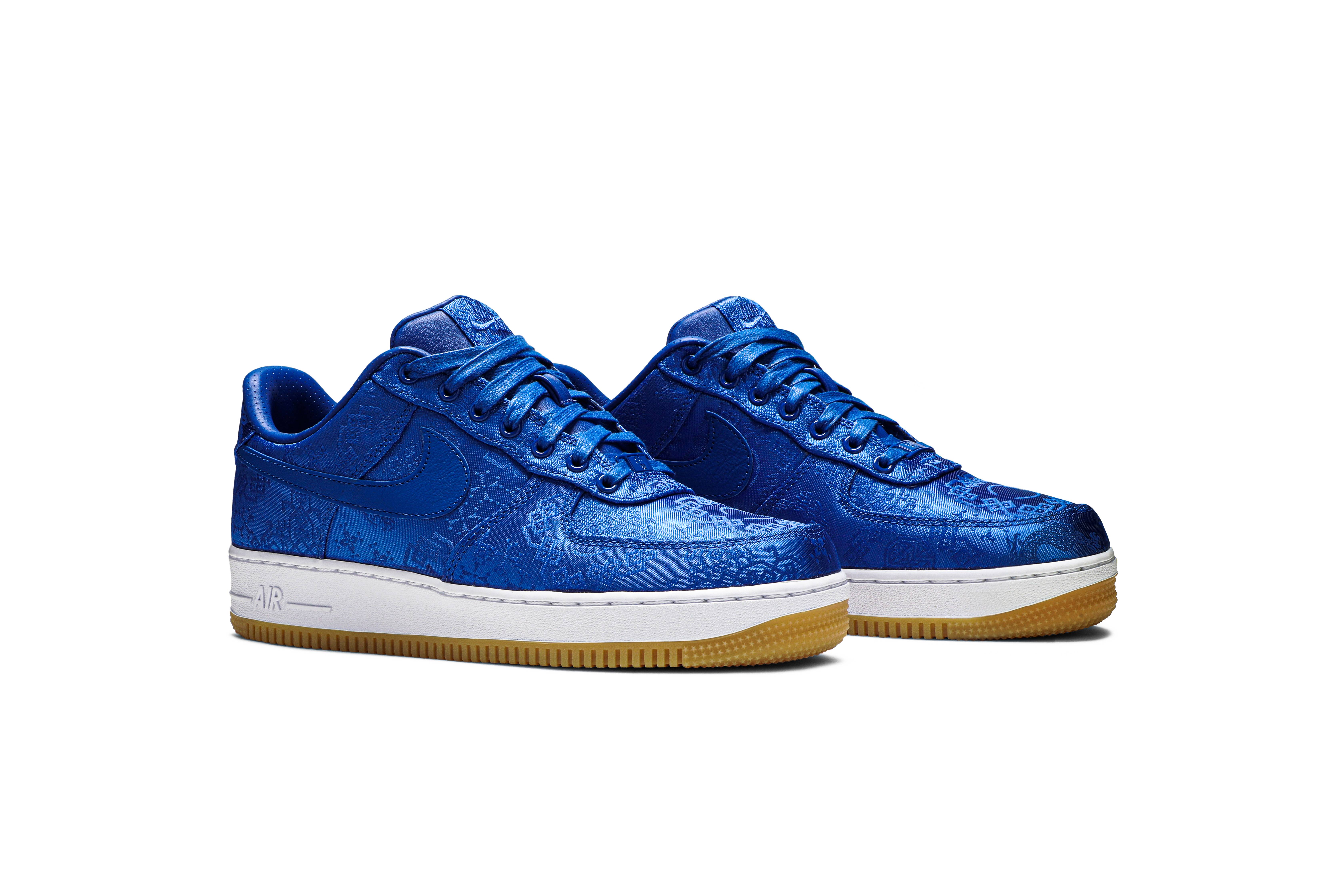 CLOT x Nike Air Force 1 PRM ‘Royal Silk’ [also worn by Edison Chen] CJ5290-400